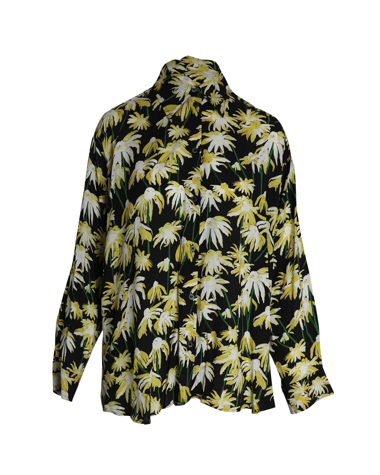 Women's Loewe Daisy-Print Shirt in Floral Print Viscose