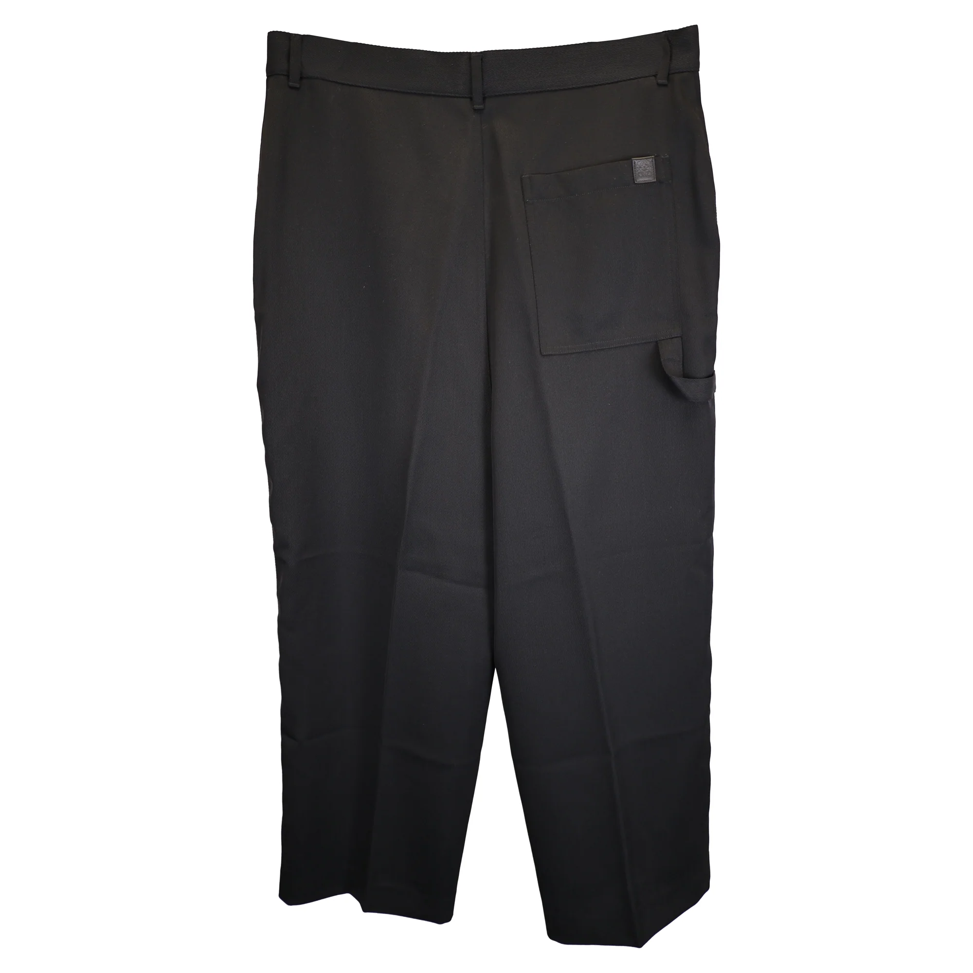 Women's Loewe Low Crotch Trousers in Black Wool - Image 2