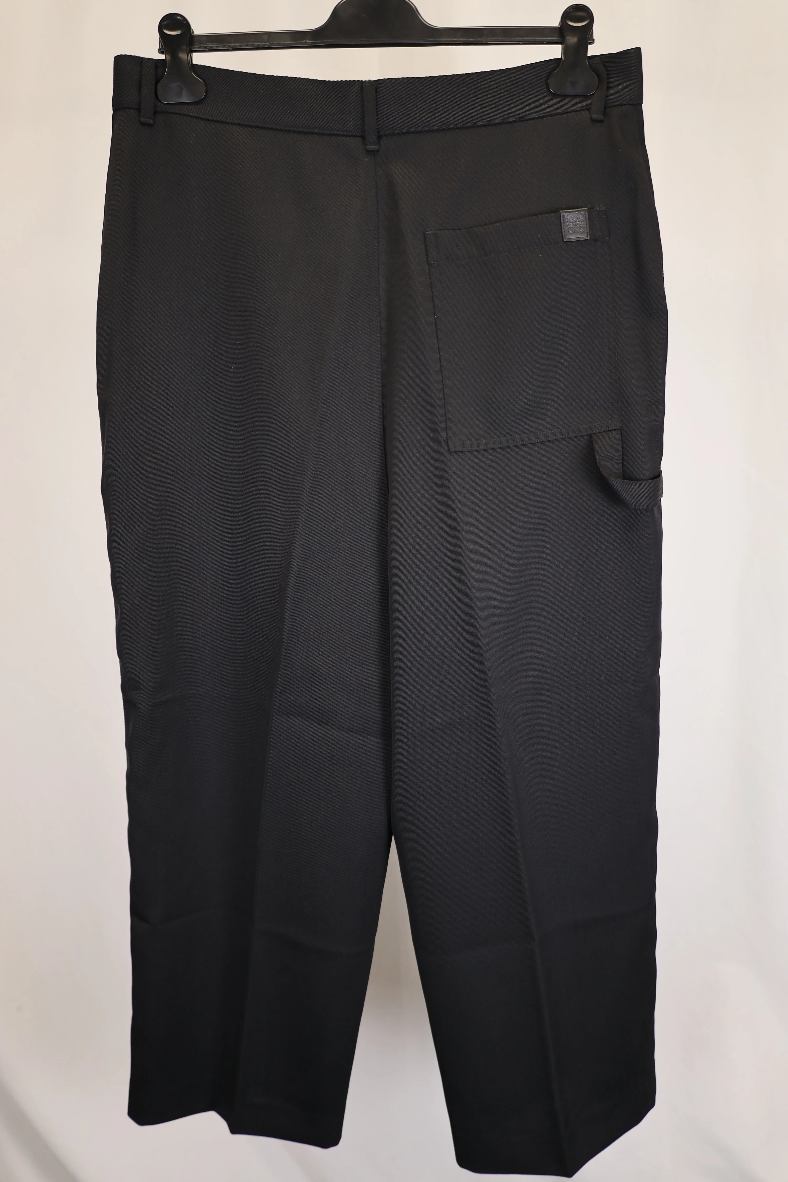 Women's Loewe Low Crotch Trousers in Black Wool - Image 6