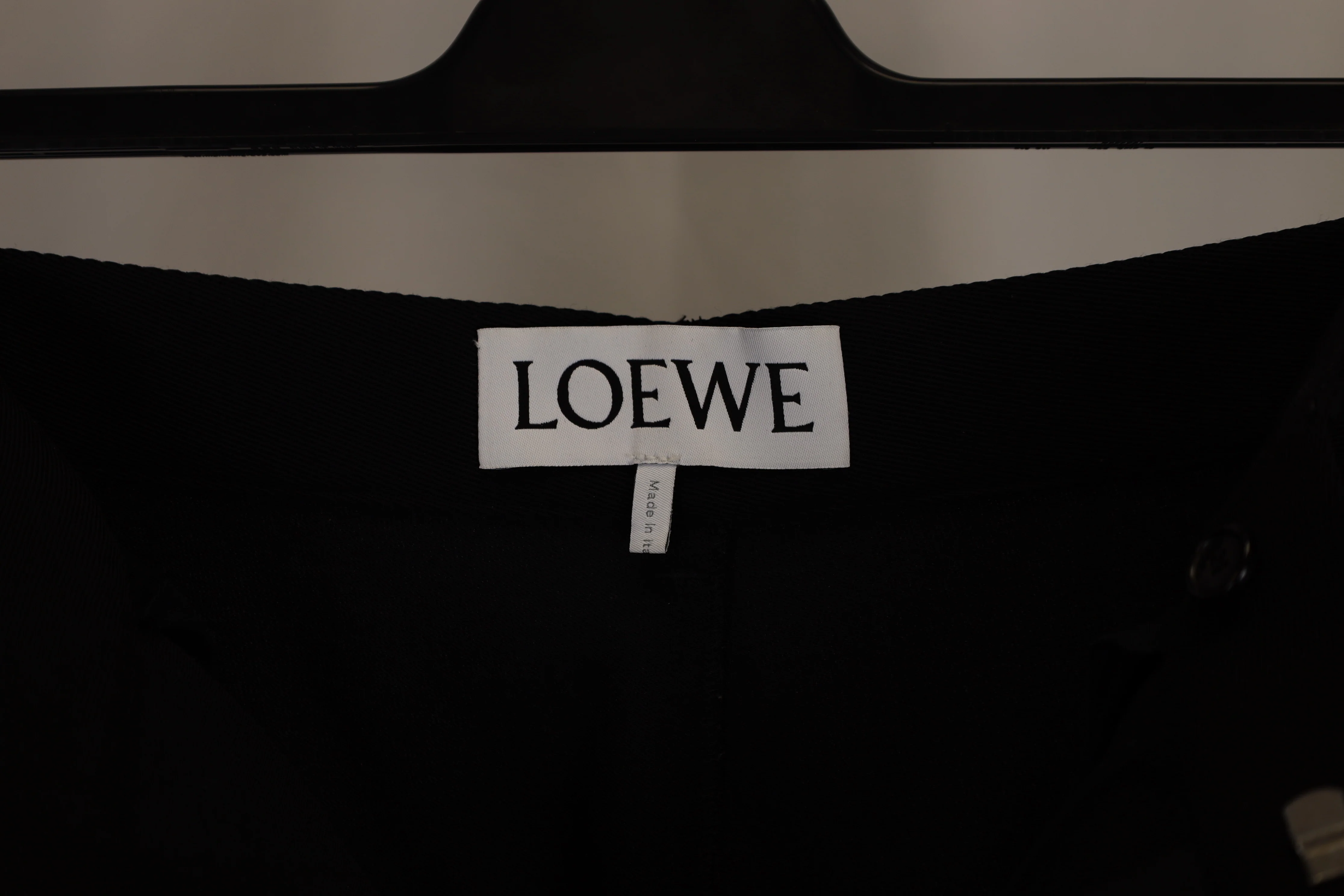 Women's Loewe Low Crotch Trousers in Black Wool - Image 7