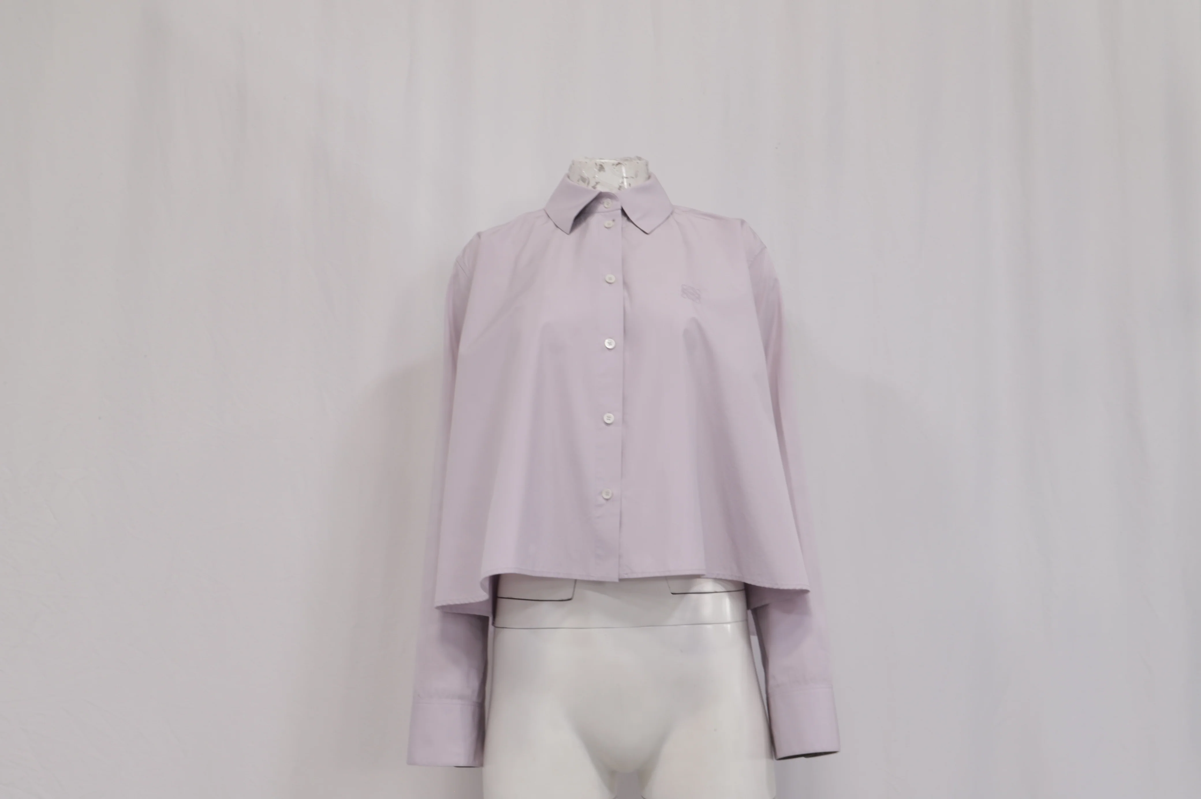 Women's Loewe Trapeze Shirt in Purple Cotton - Image 8