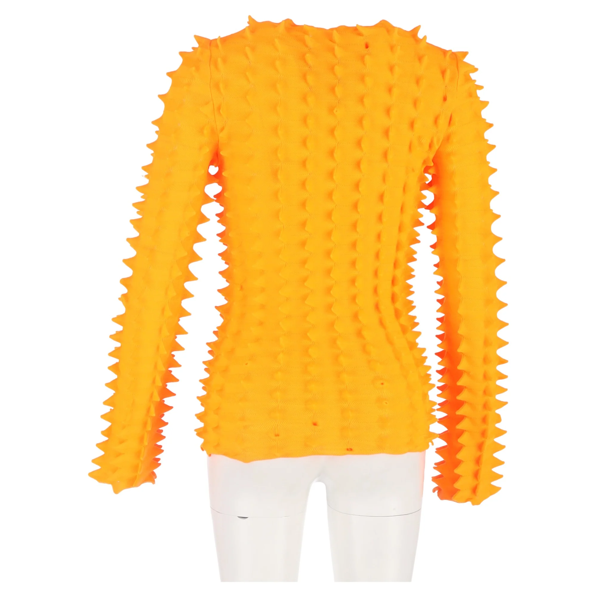 Women's Loewe x Paula's Ibiza 3D Spike-Knit Sweater in Orange Polyester - Image 6