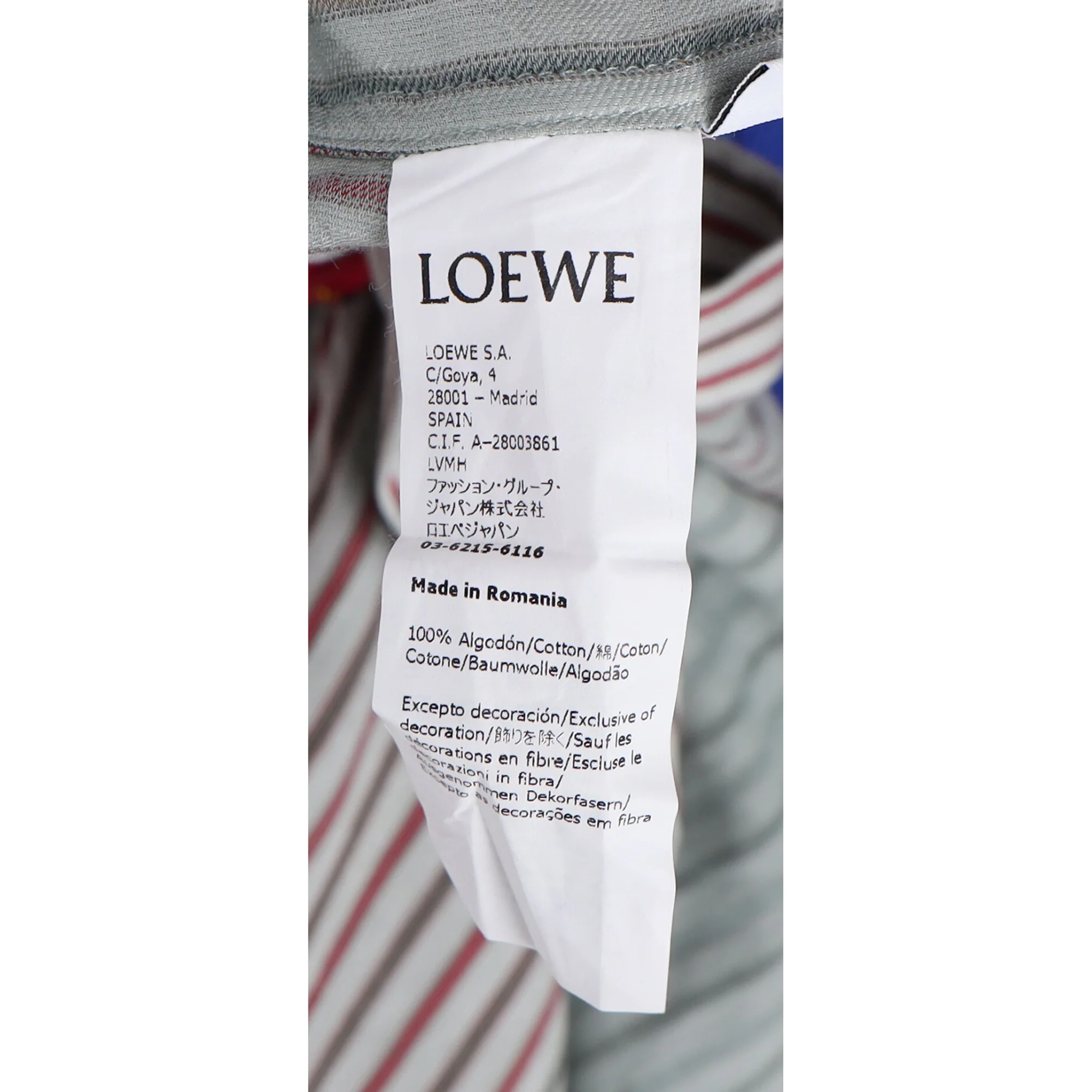 Women's  Loewe x Paula's Ibiza Striped Button-Down Shirt in Multicolor Cotton - Image 6