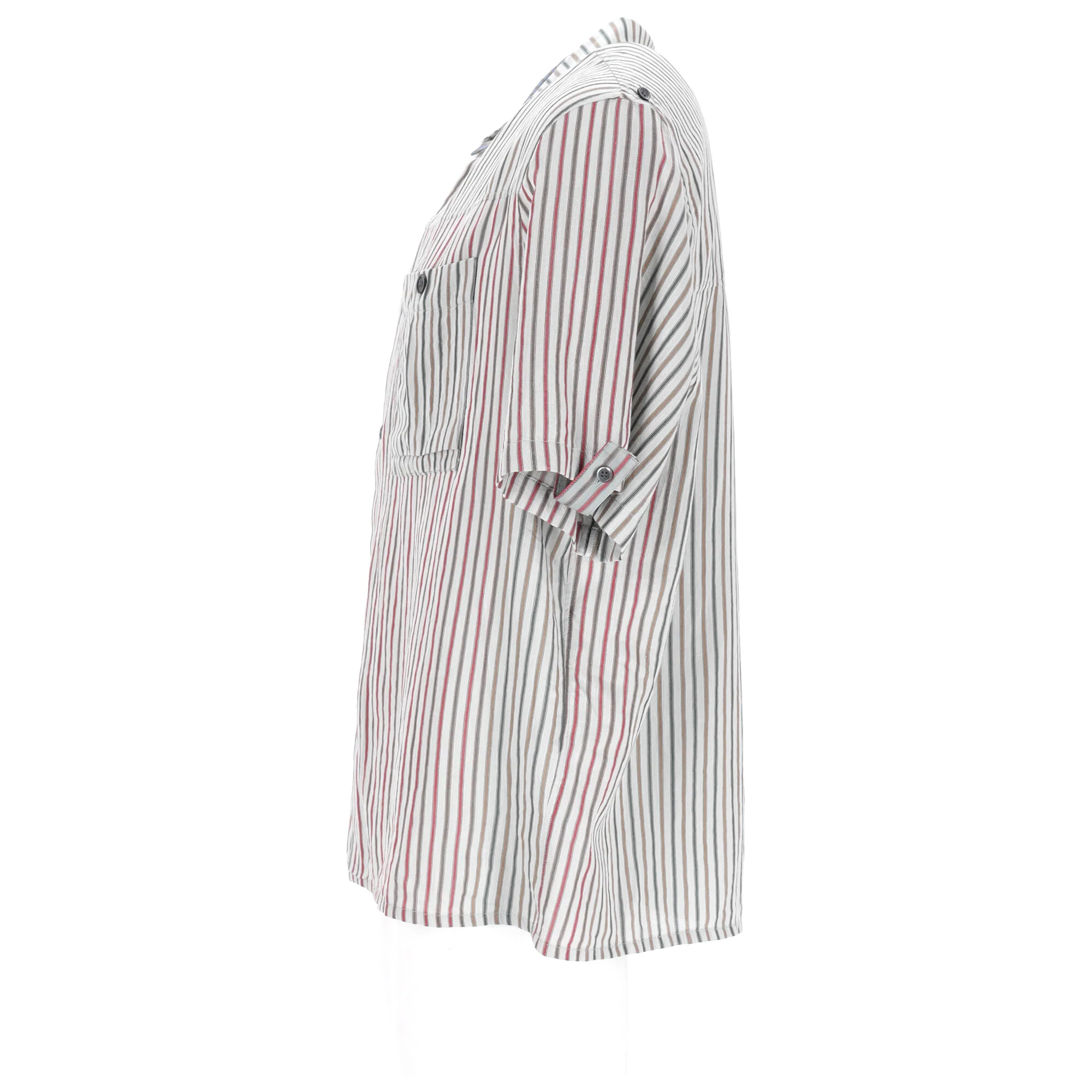 Women's  Loewe x Paula's Ibiza Striped Button-Down Shirt in Multicolor Cotton - Image 8