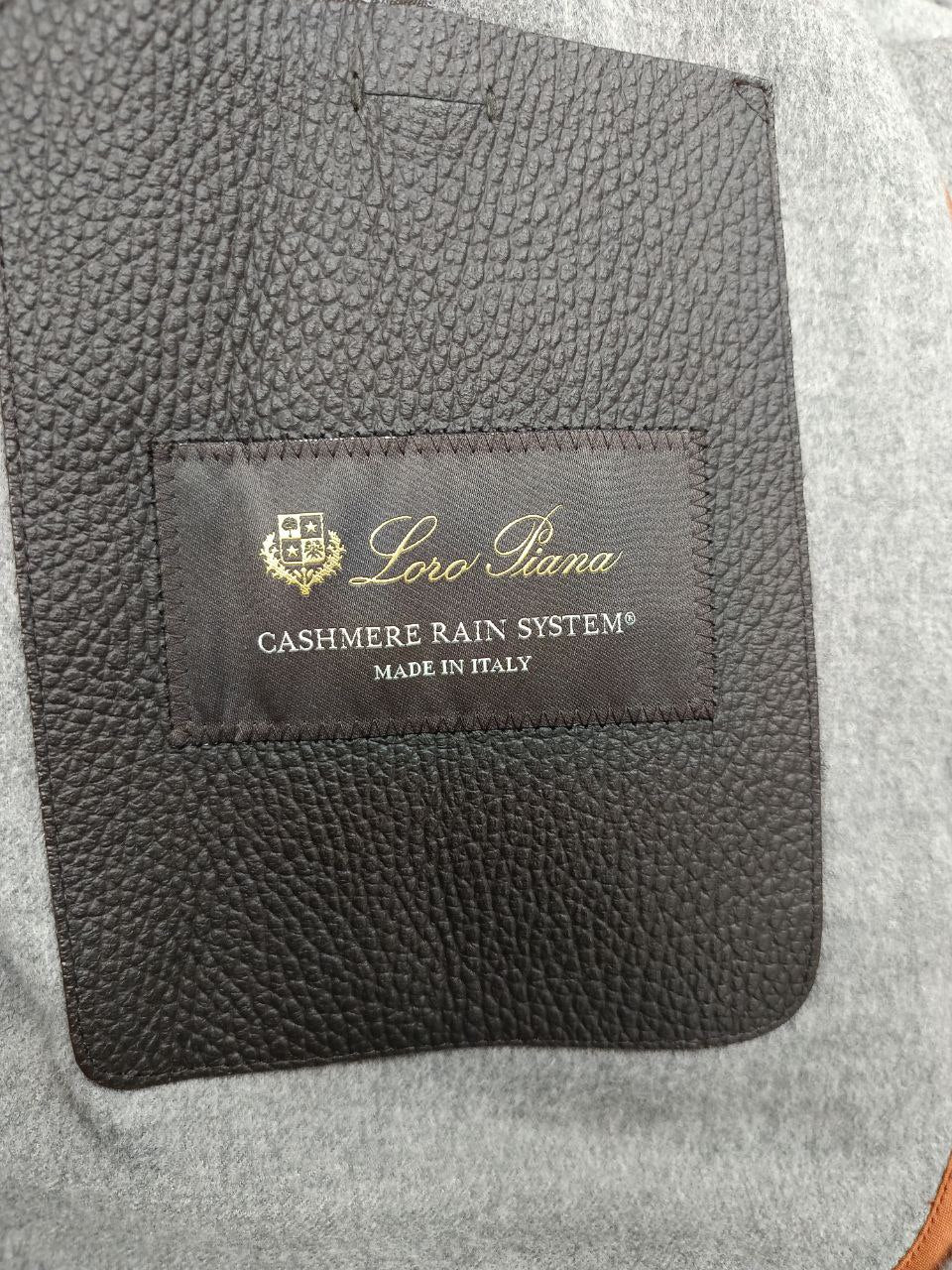Men's Loro Piana Long Coat in Grey Cashmere - Image 8