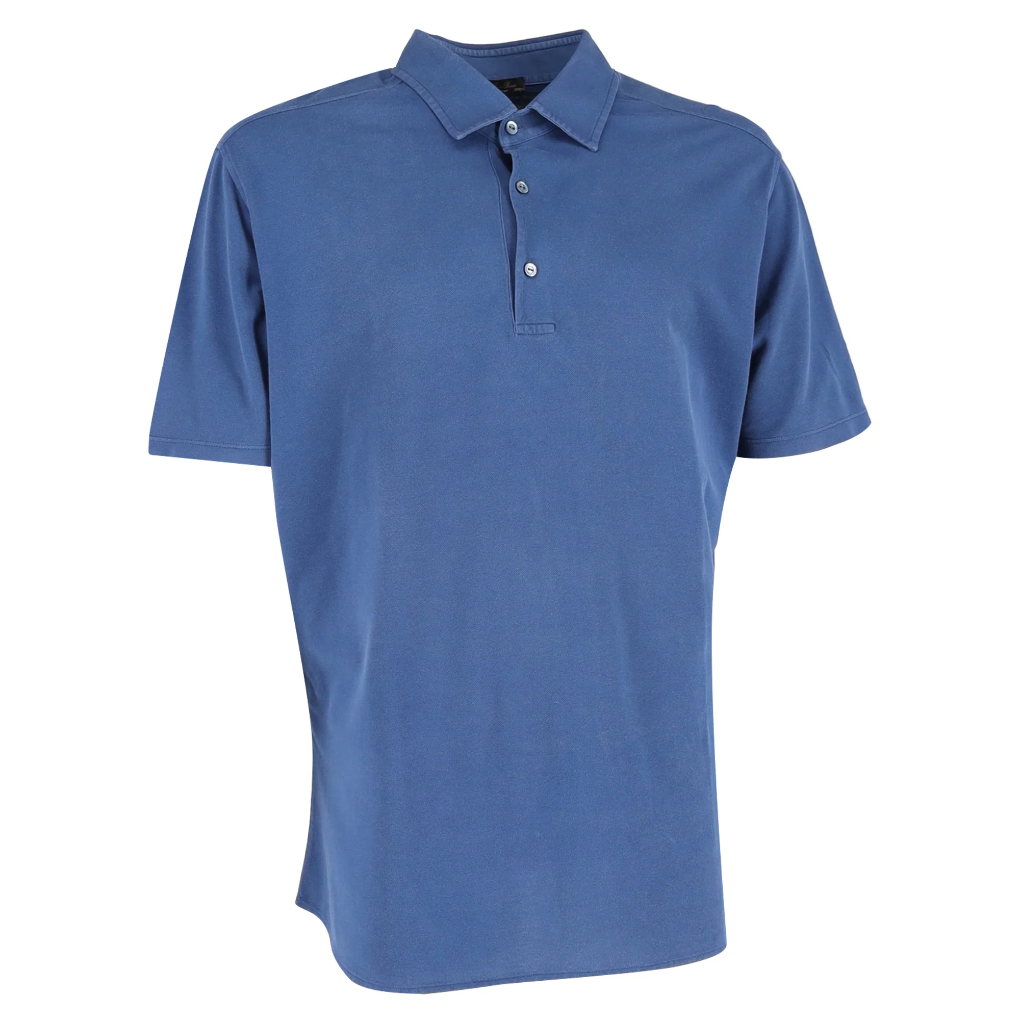 Men's Loro Piana Polo Shirt in Blue Cotton