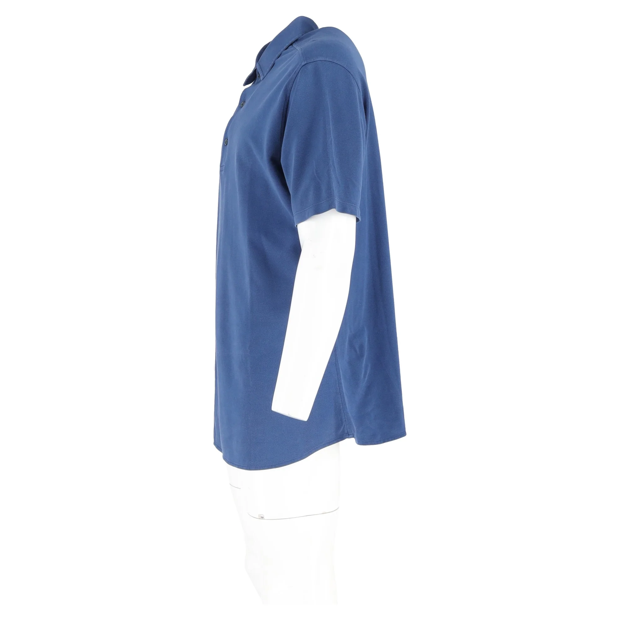 Men's Loro Piana Polo Shirt in Blue Cotton - Image 5