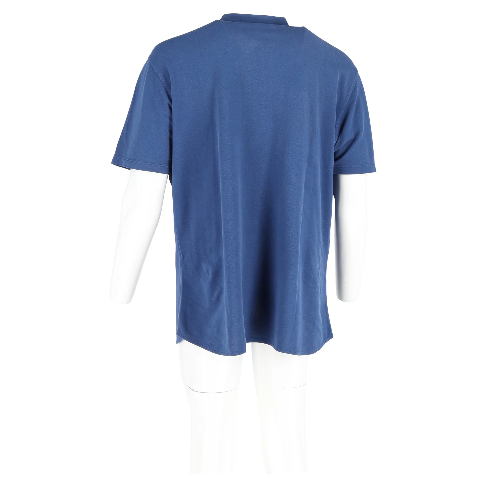 Men's Loro Piana Polo Shirt in Blue Cotton - Image 6