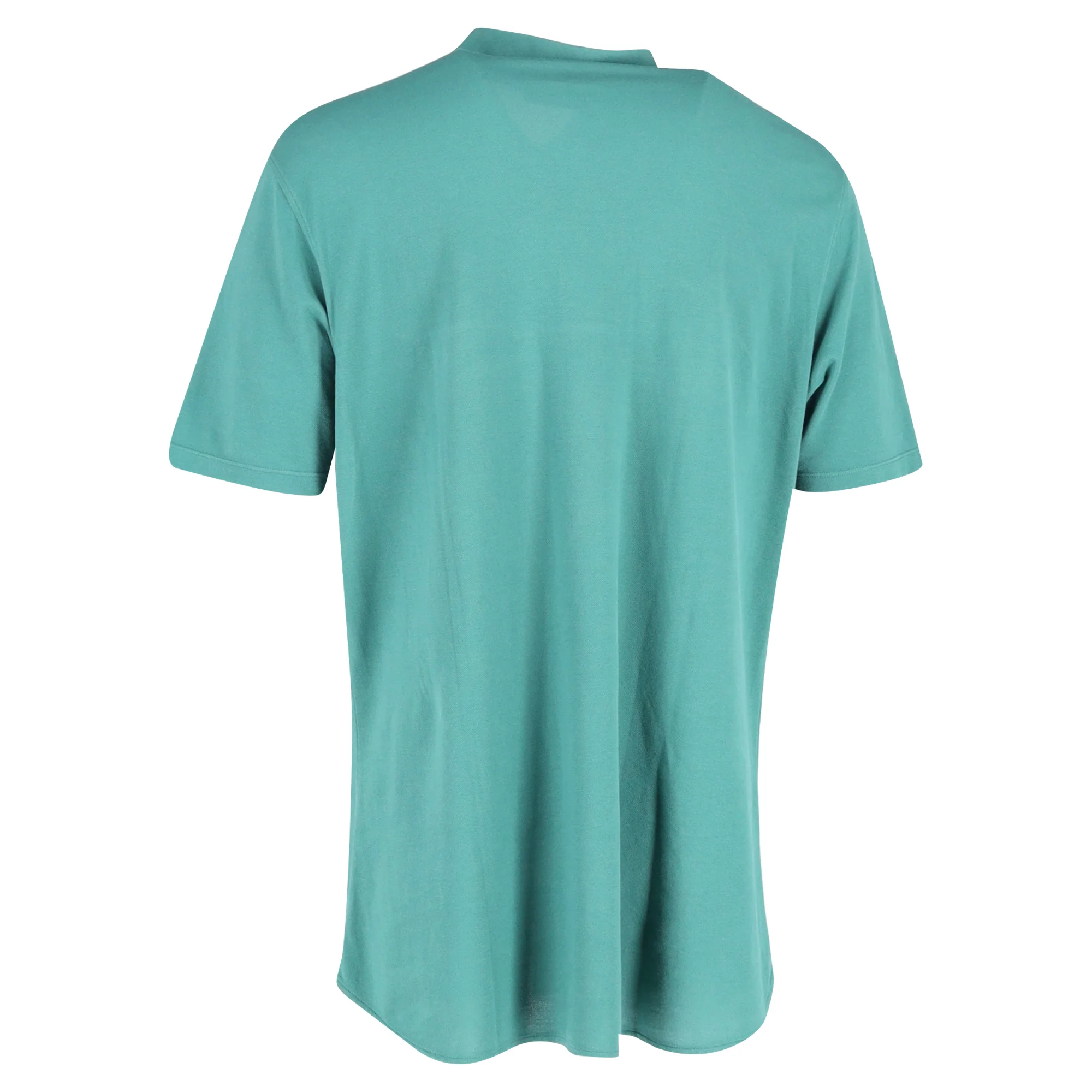 Men's Loro Piana Short Sleeve Polo Shirt in Green Cotton - Image 3
