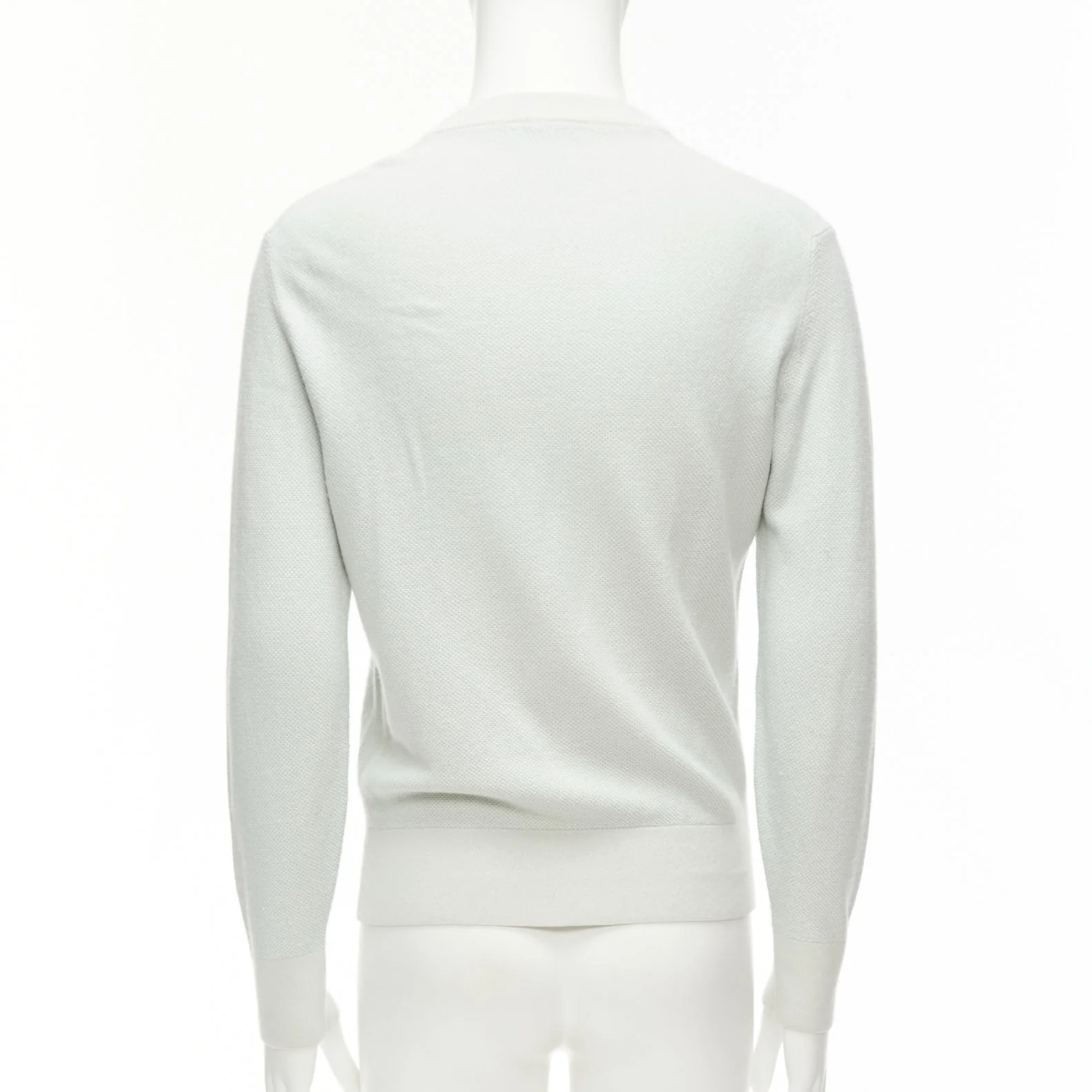 Men's Loro Piana silk cashmere big checkered knitted sweater - Image 4