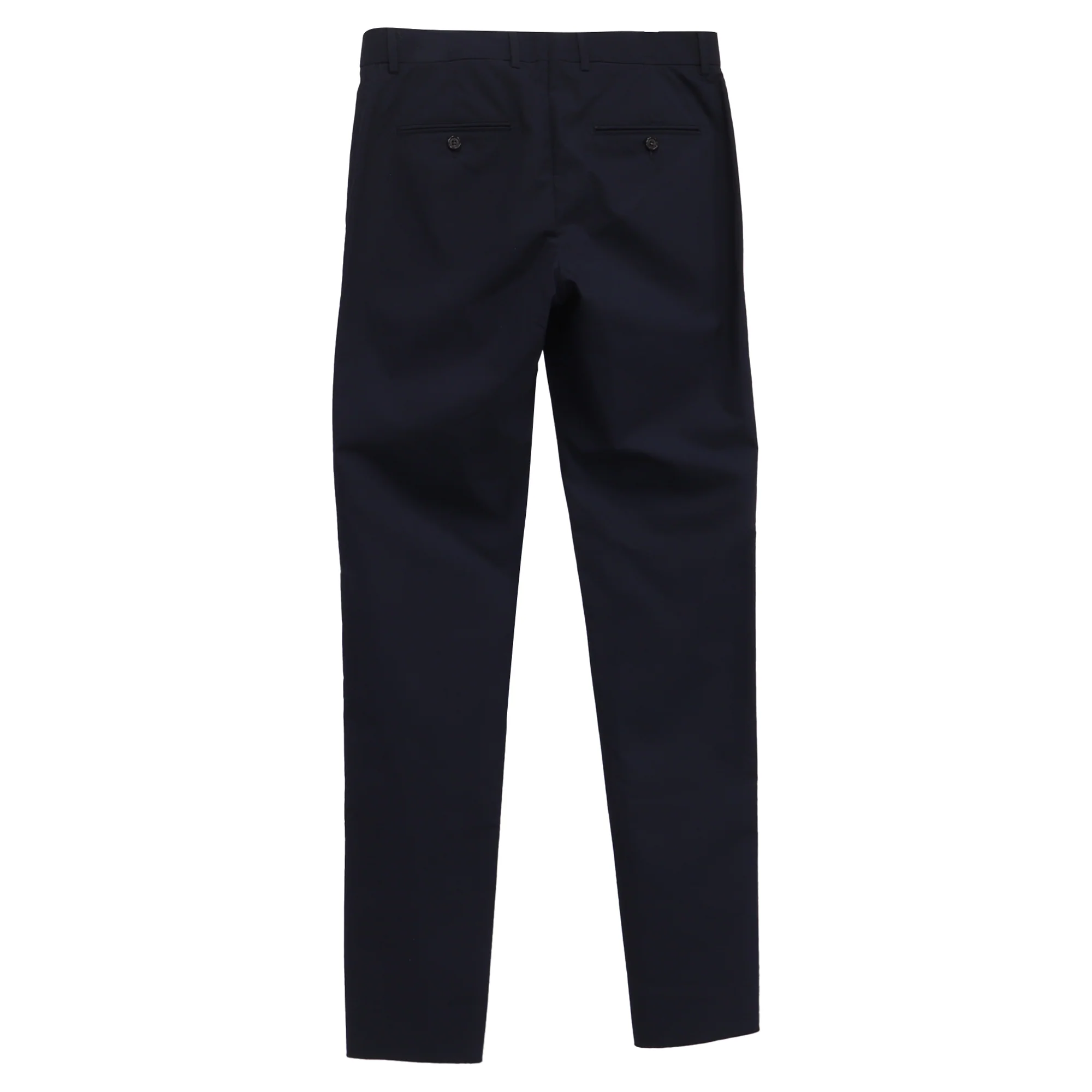 Men's Loro Piana Straight-Leg Trousers in Navy Blue Cotton - Image 2