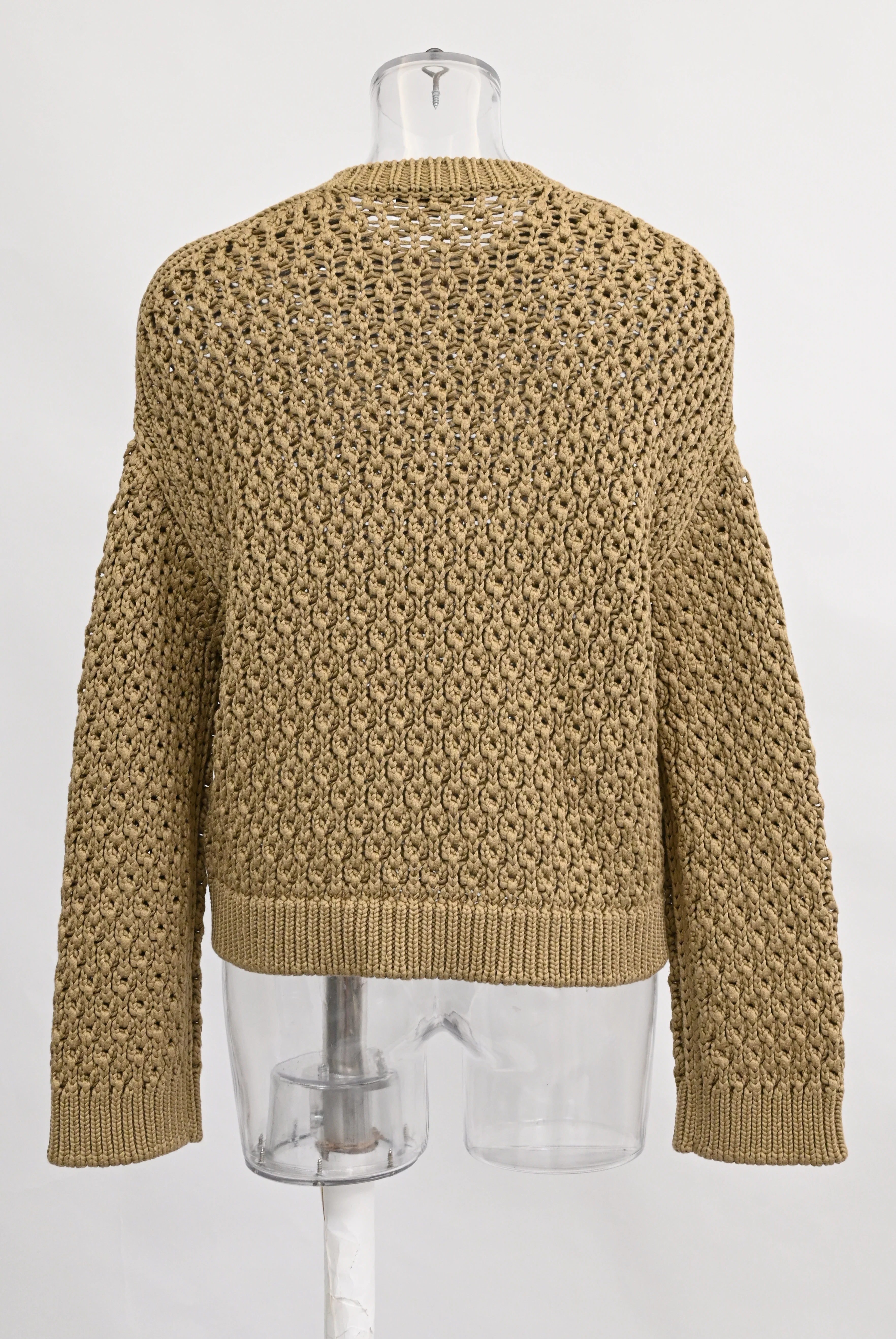 Women's Loro Piana Knitted Sweater in Brown Silk - Image 8