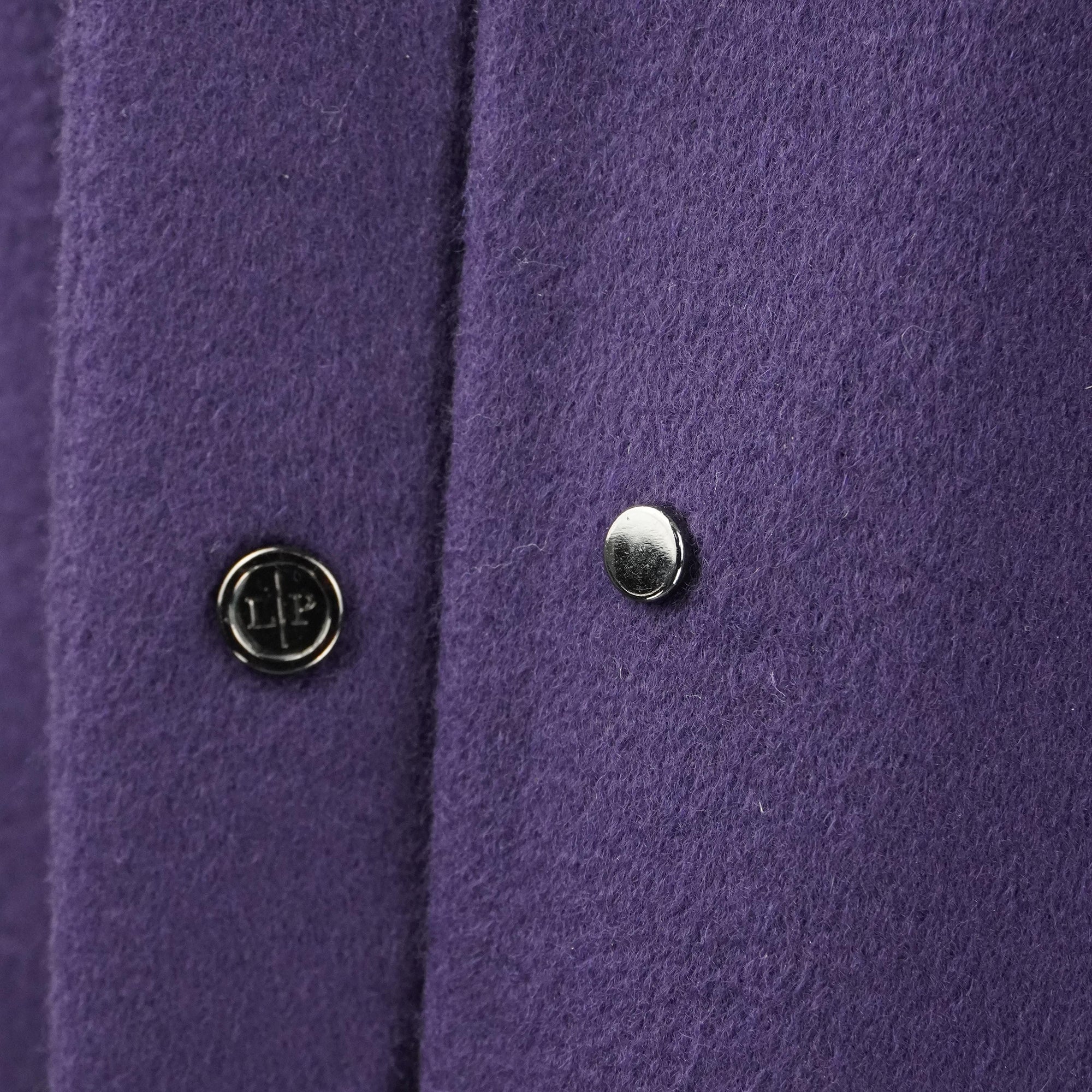 Women's Loro Piana Purple Cashmere Vest with Fur Collar - Image 4