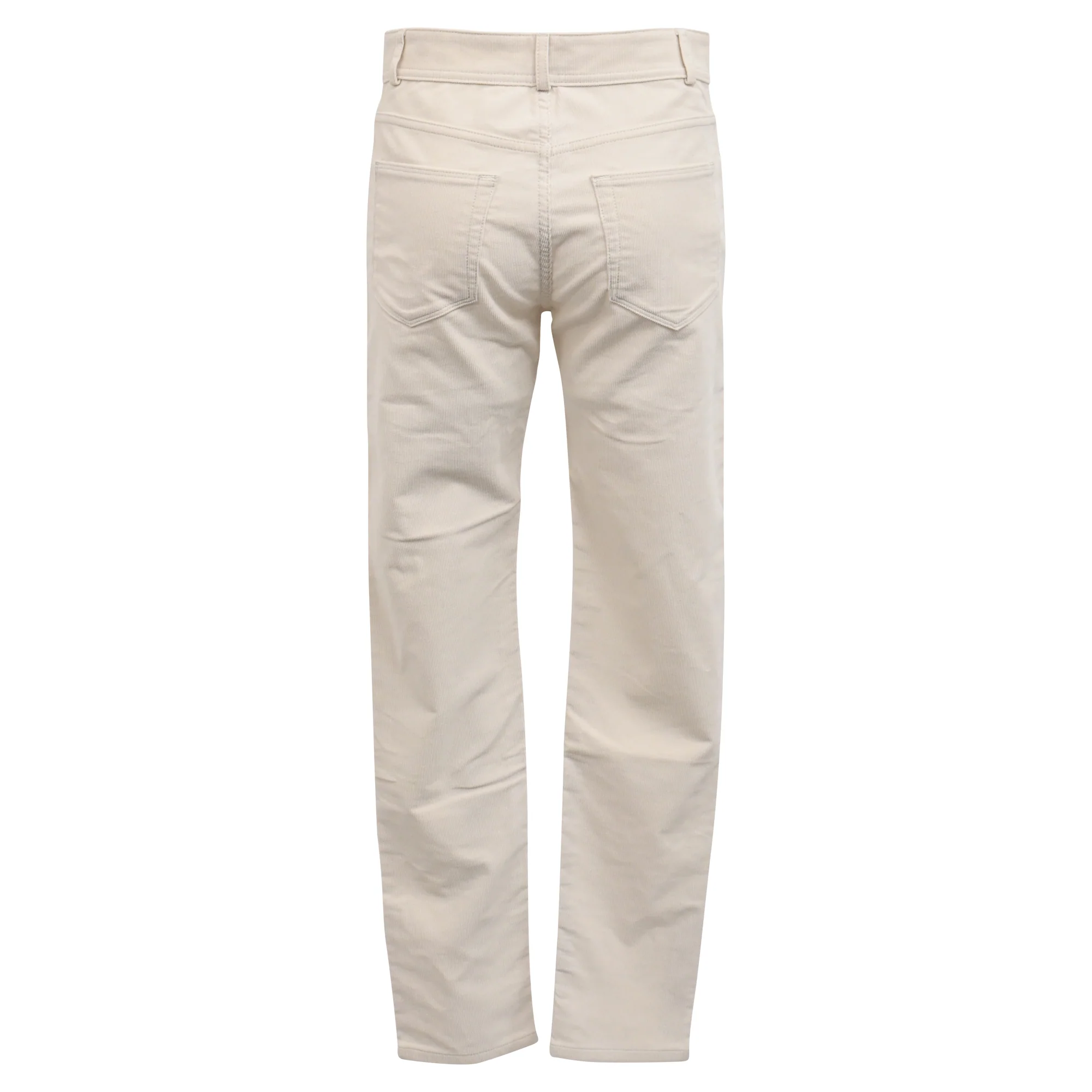 Women's Loro Piana Straight-Leg Pants in White Cotton - Image 3