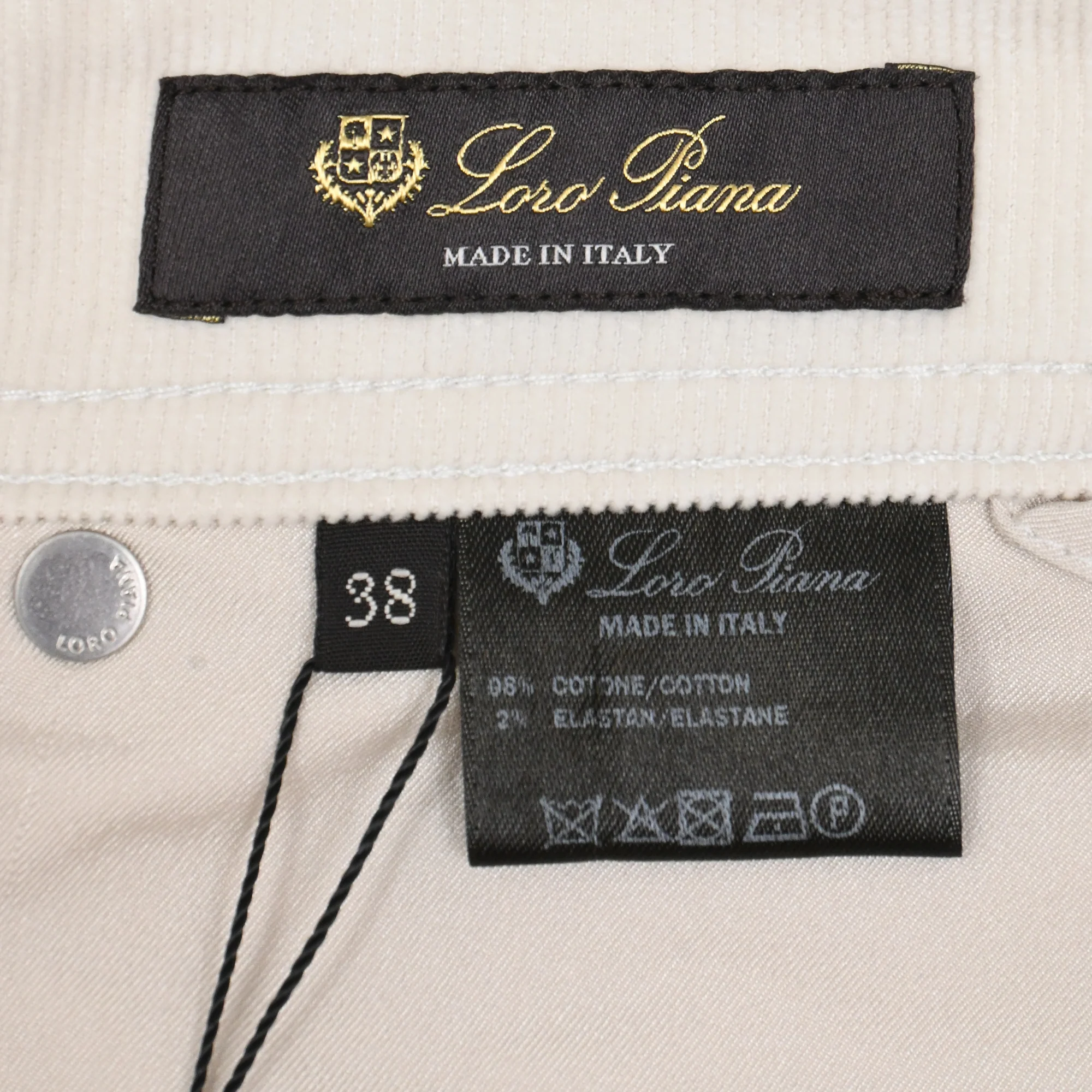 Women's Loro Piana Straight-Leg Pants in White Cotton - Image 4