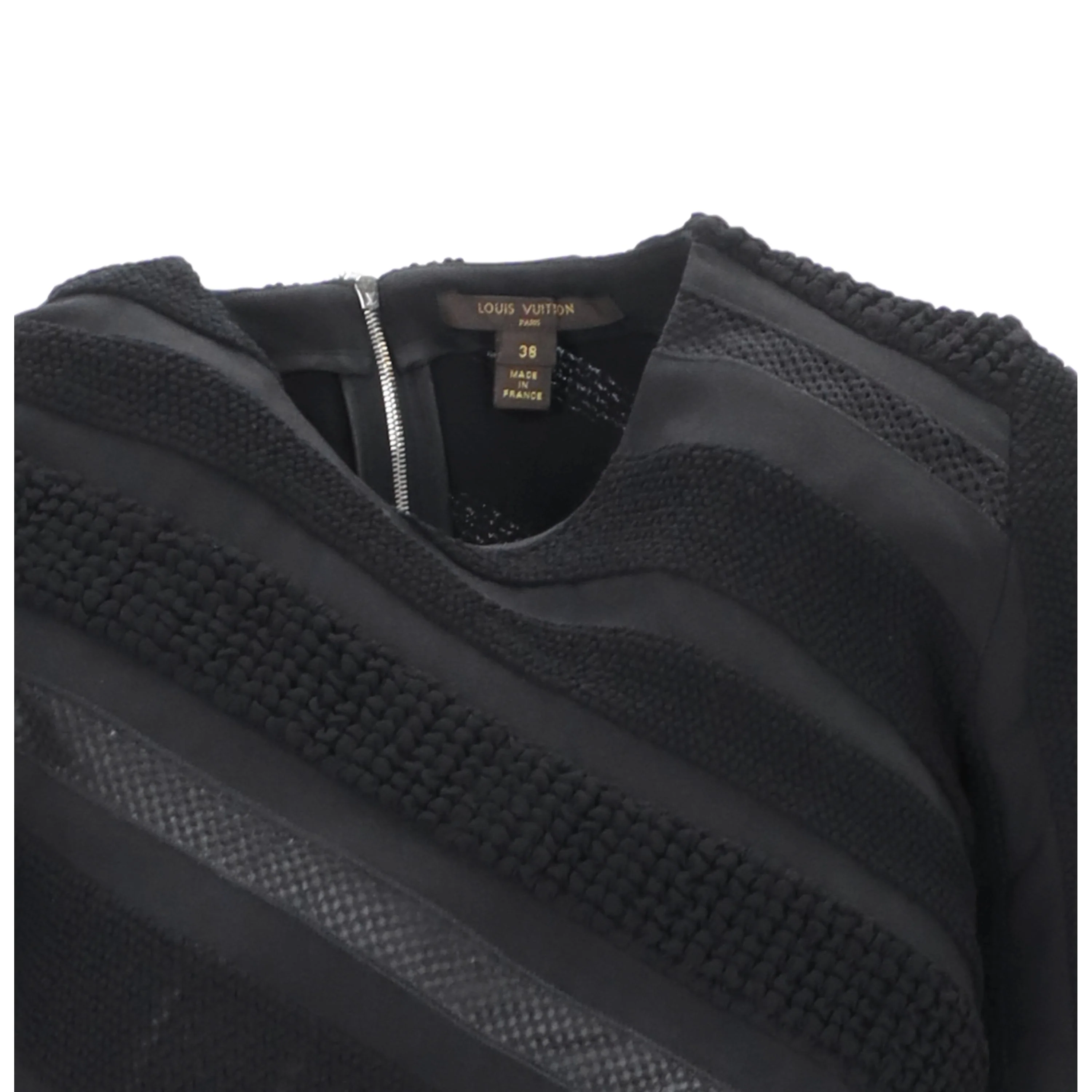 Women's Louis Vuitton Black Dress with Textured Details - '10s - Image 4