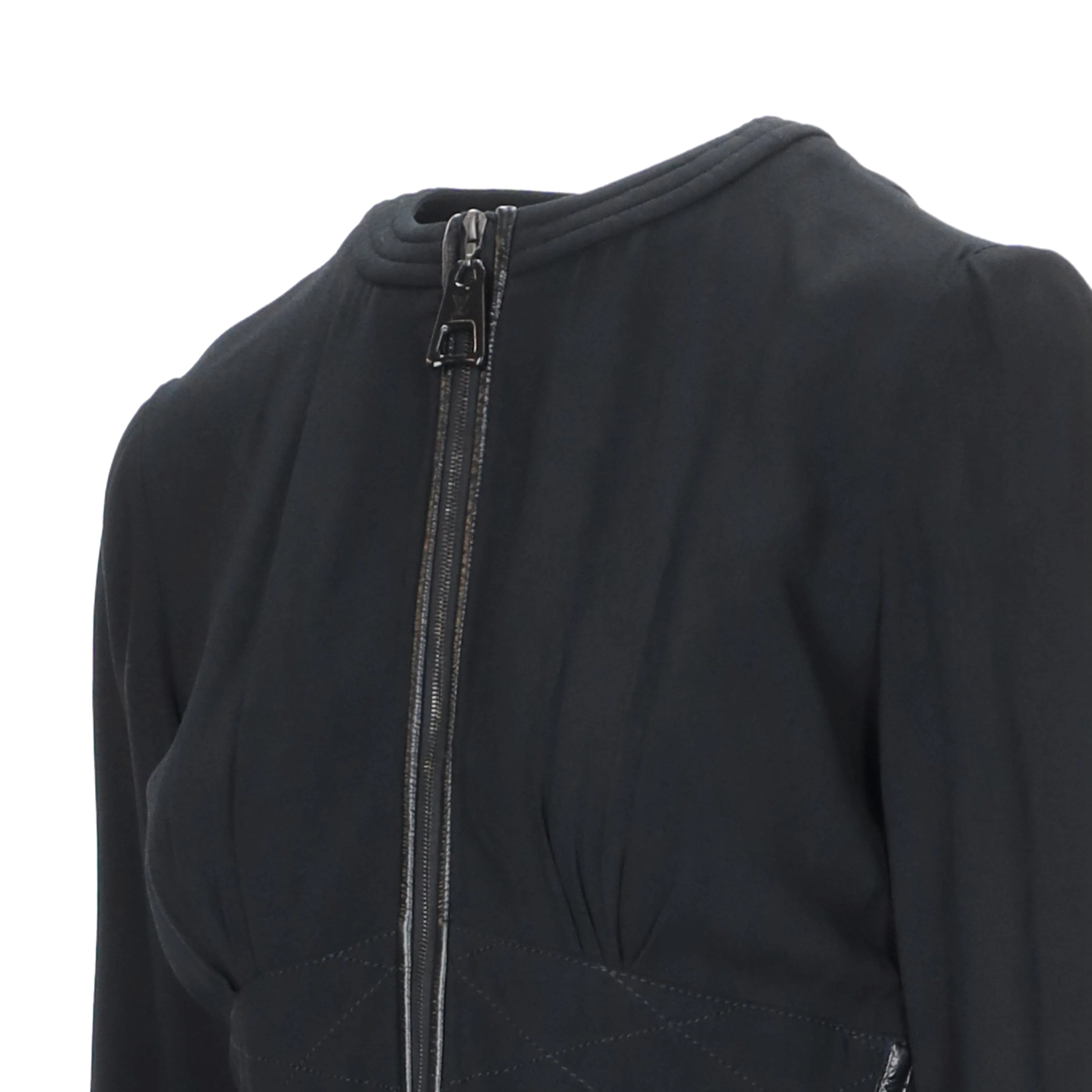 Women's Louis Vuitton Black Zippered Dress - '10s - Image 3