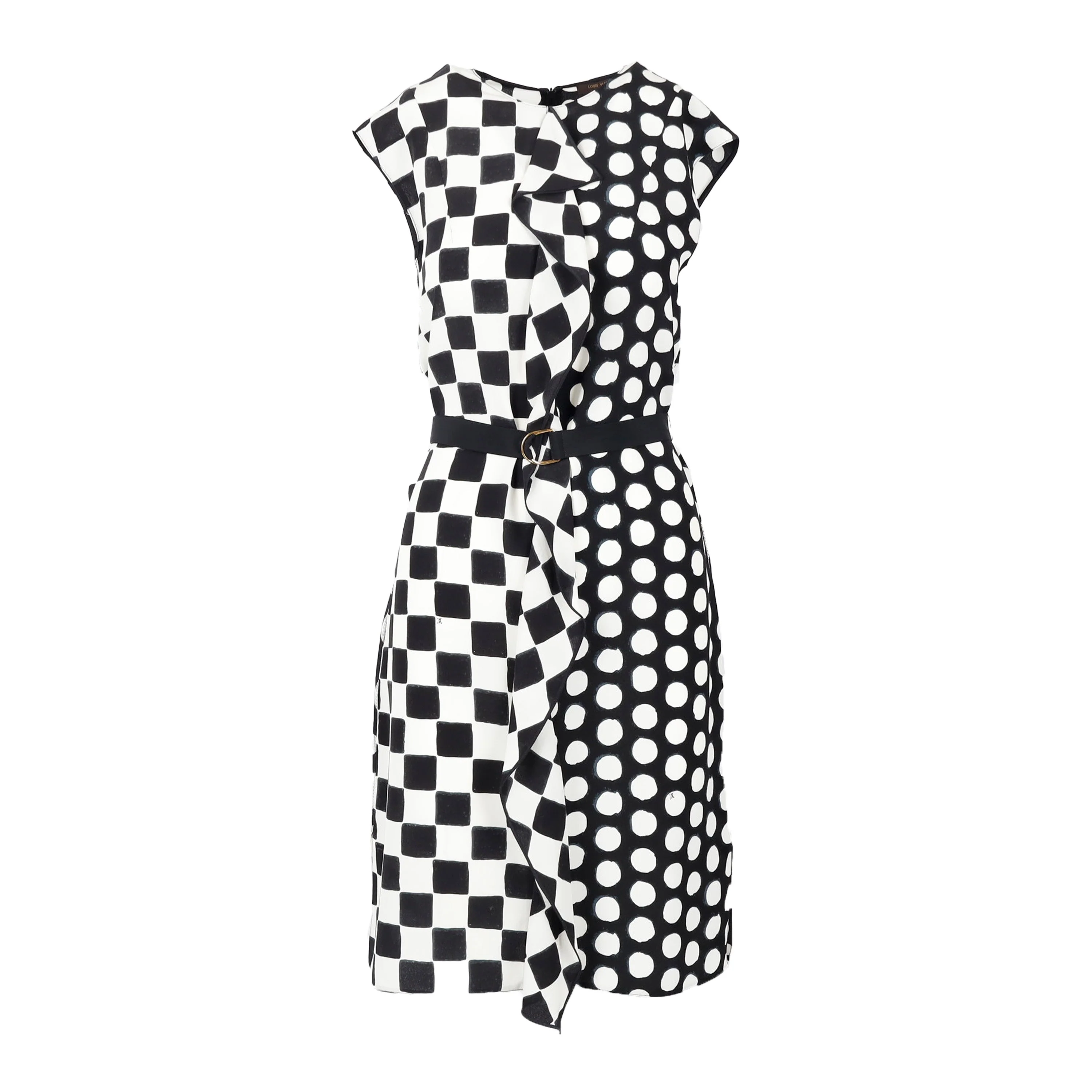 Women's Louis Vuitton Checker and Polka Dots Dress - '10s