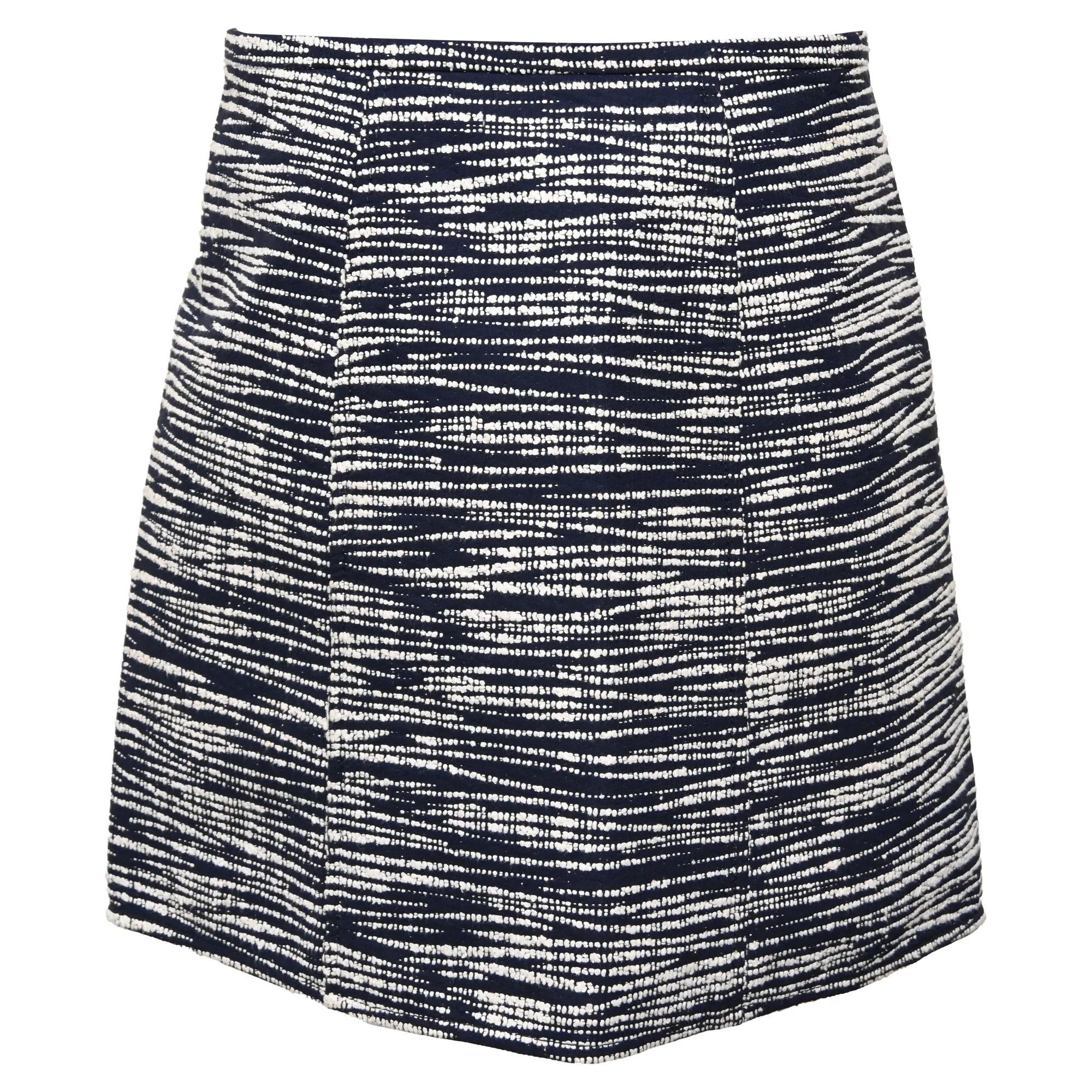 Women's Louis Vuitton Printed Mini Zipped A-Line Skirt in Multicolor Wool - Image 3