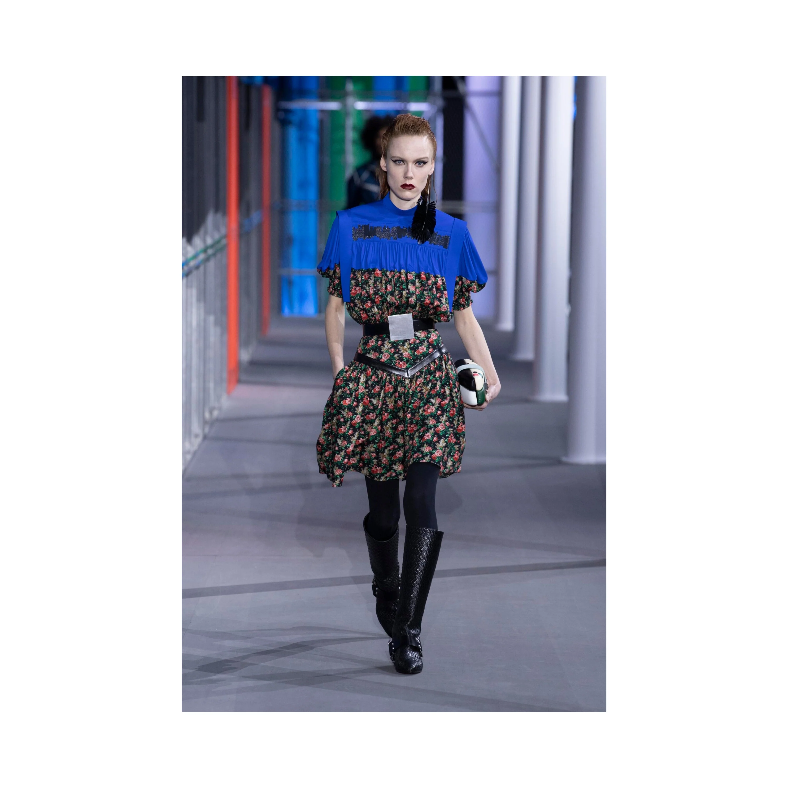 Women's Louis Vuitton Rose Print Tunic Dress - '10s - Image 2