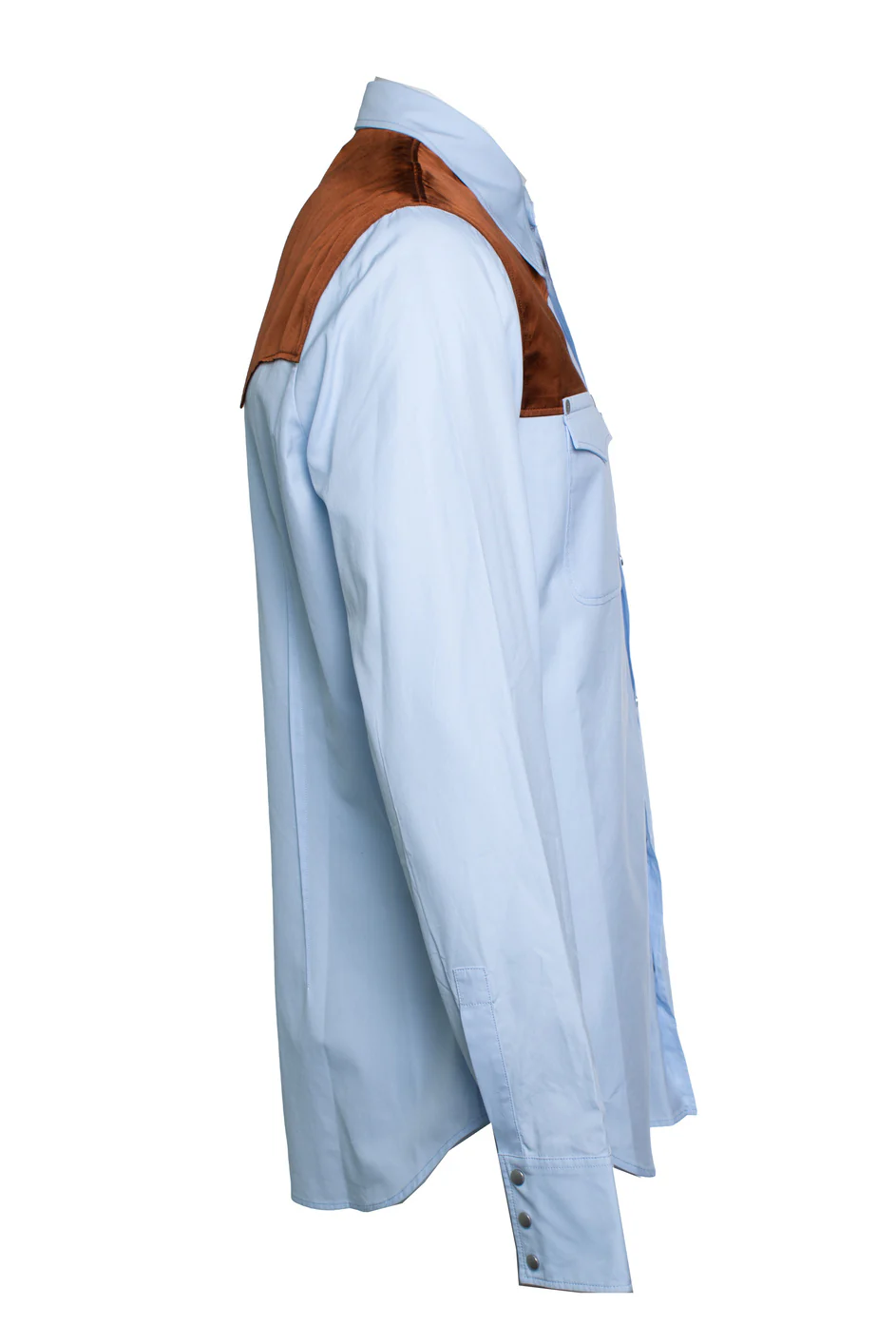 Men's Maison Margiela, blue western shirt - Image 4