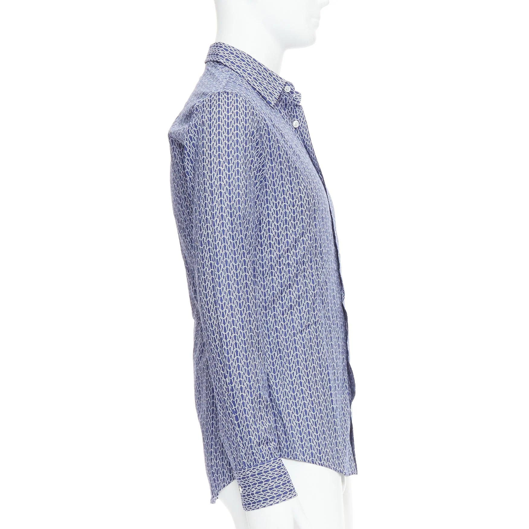 Men's Maison Margiela cotton knitted print dress shirt - Image 10