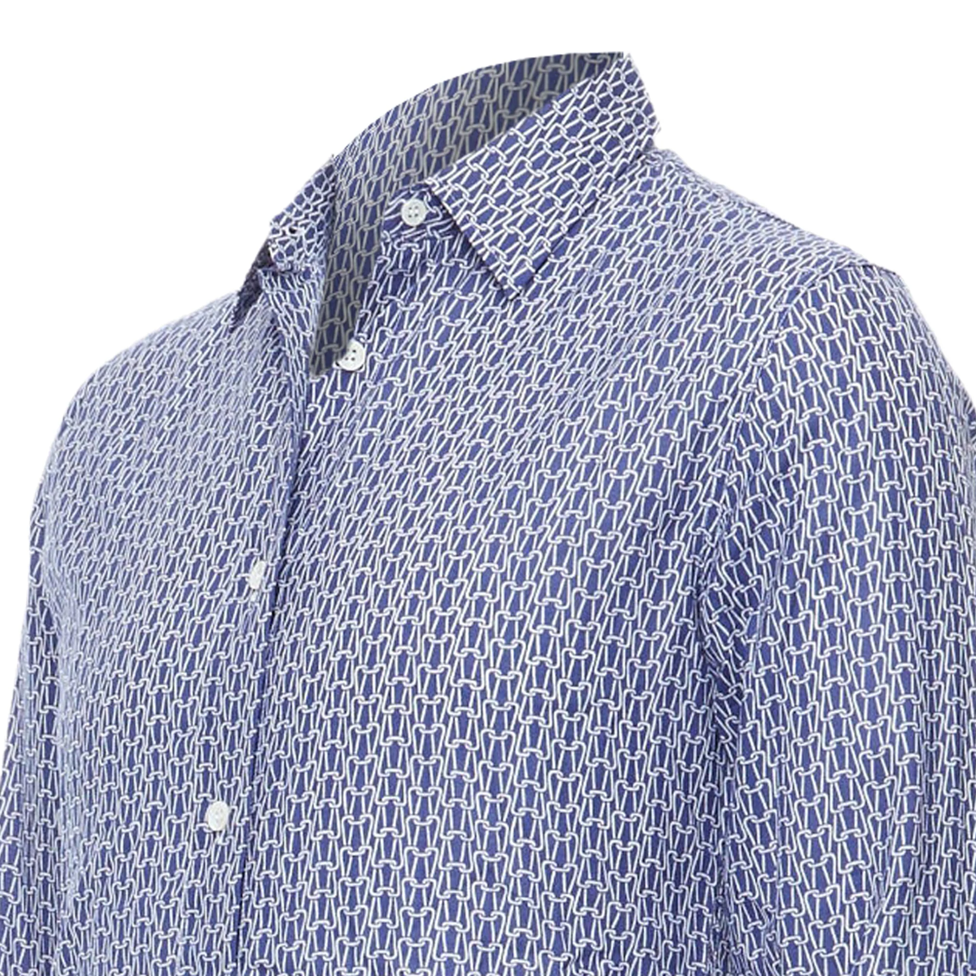 Men's Maison Margiela cotton knitted print dress shirt - Image 2