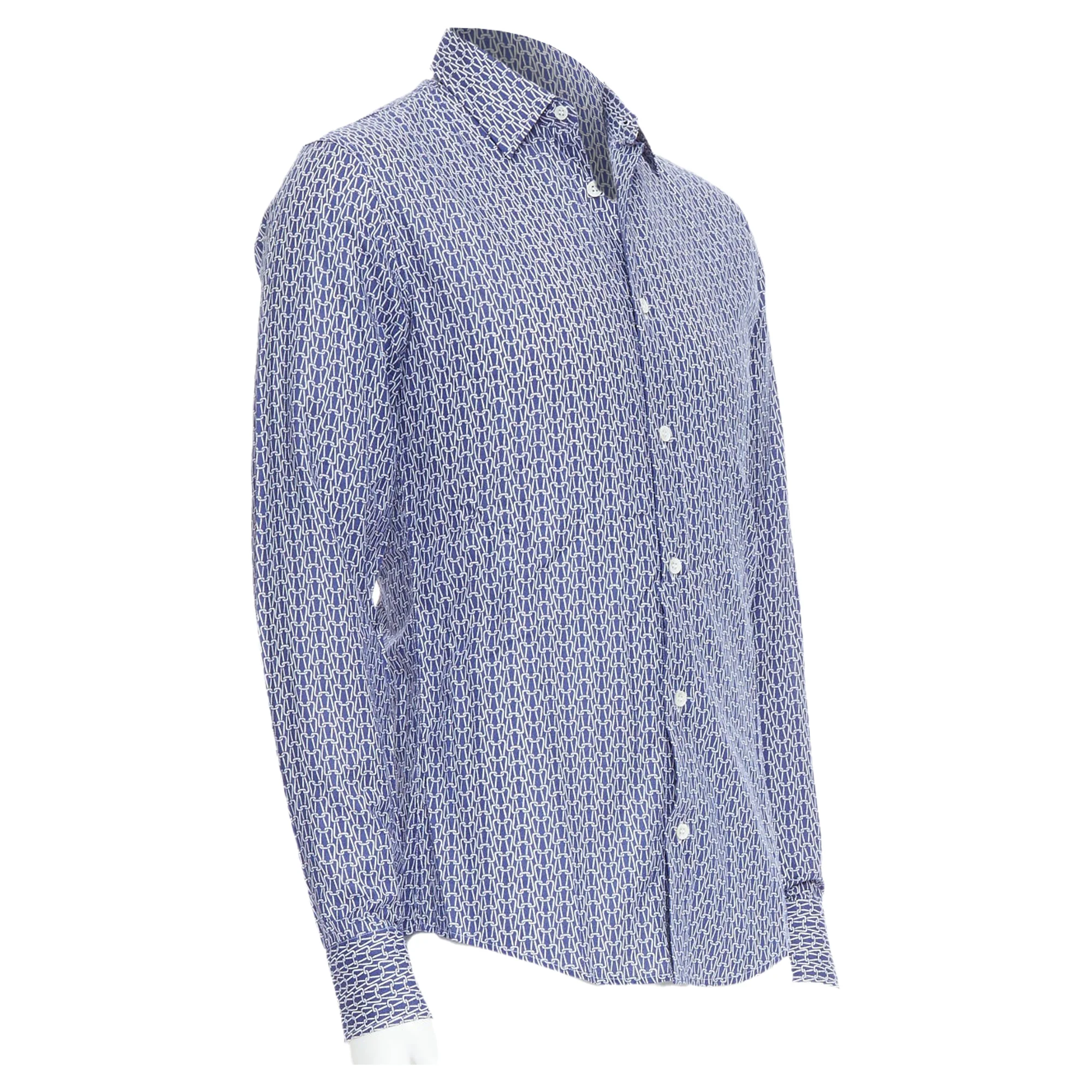 Men's Maison Margiela cotton knitted print dress shirt - Image 3