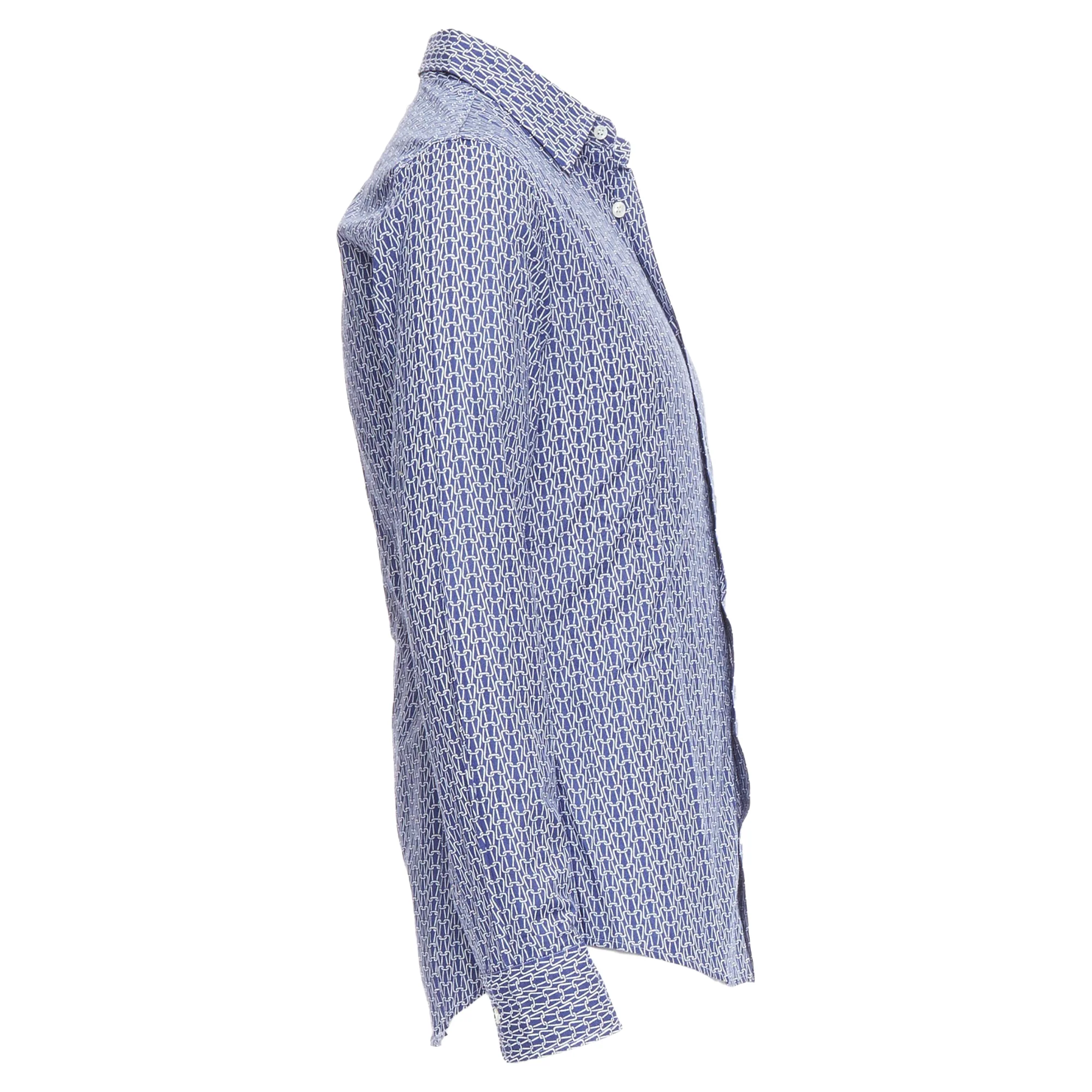 Men's Maison Margiela cotton knitted print dress shirt - Image 4
