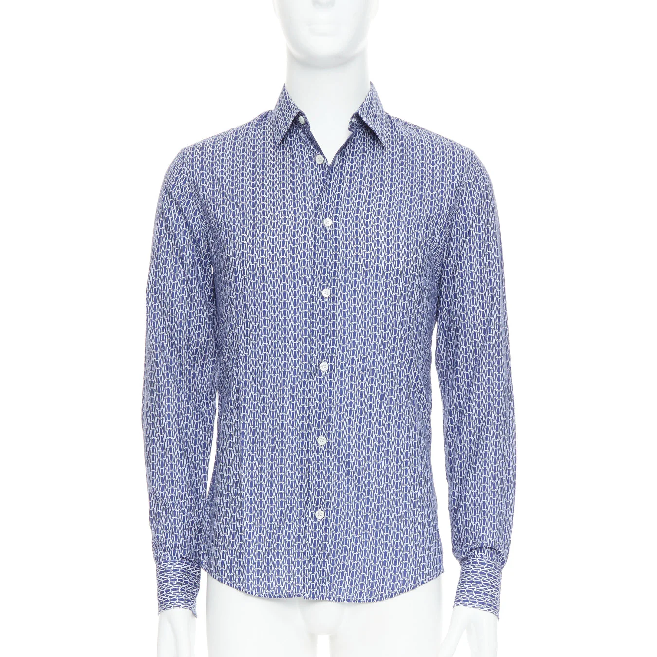 Men's Maison Margiela cotton knitted print dress shirt - Image 7
