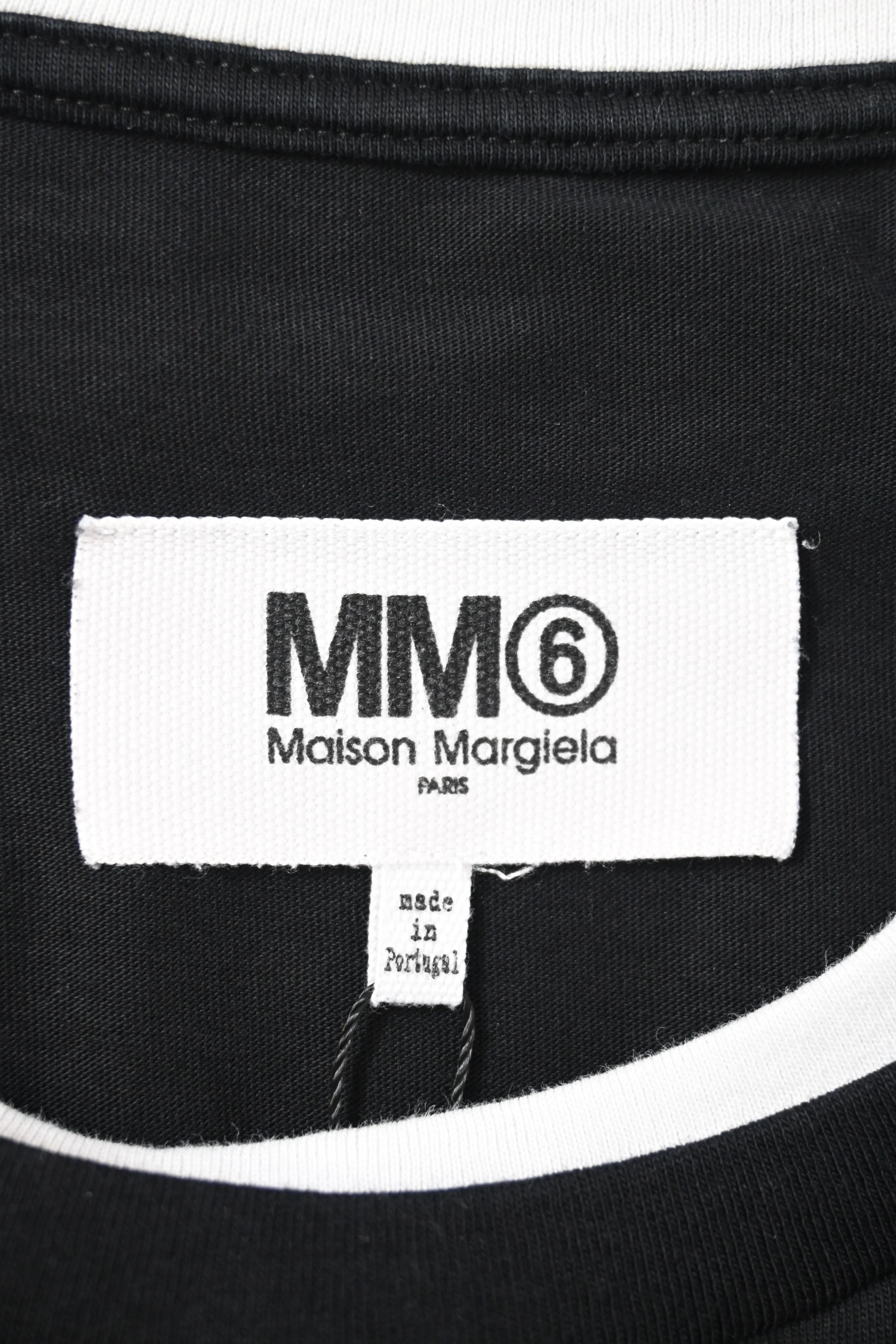Women's Maison Margiela Crewneck Mini Sweater Dress in Black Cotton - Image 9