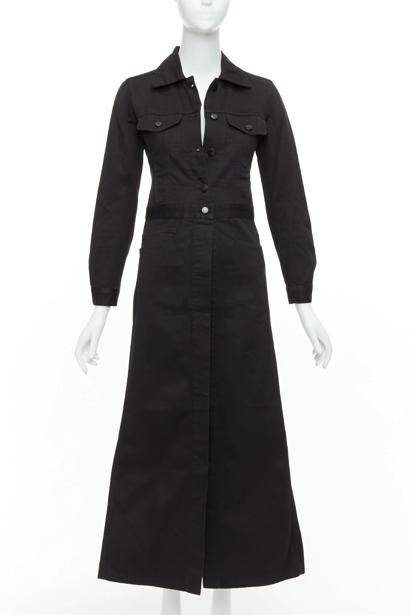 Women's Maison Margiela Line 6 Cotton Carpenter Midi Dress
