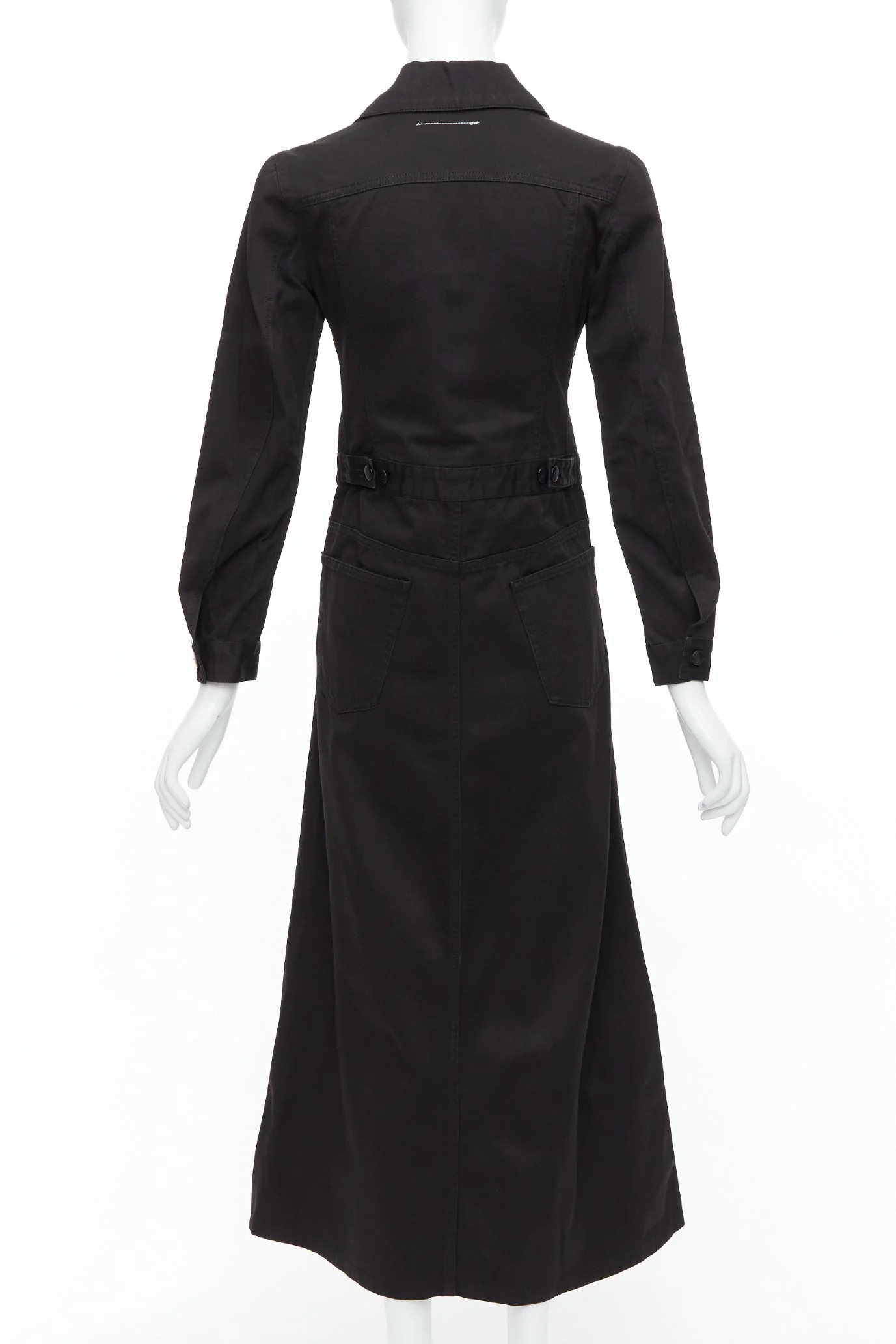 Women's Maison Margiela Line 6 Cotton Carpenter Midi Dress - Image 5