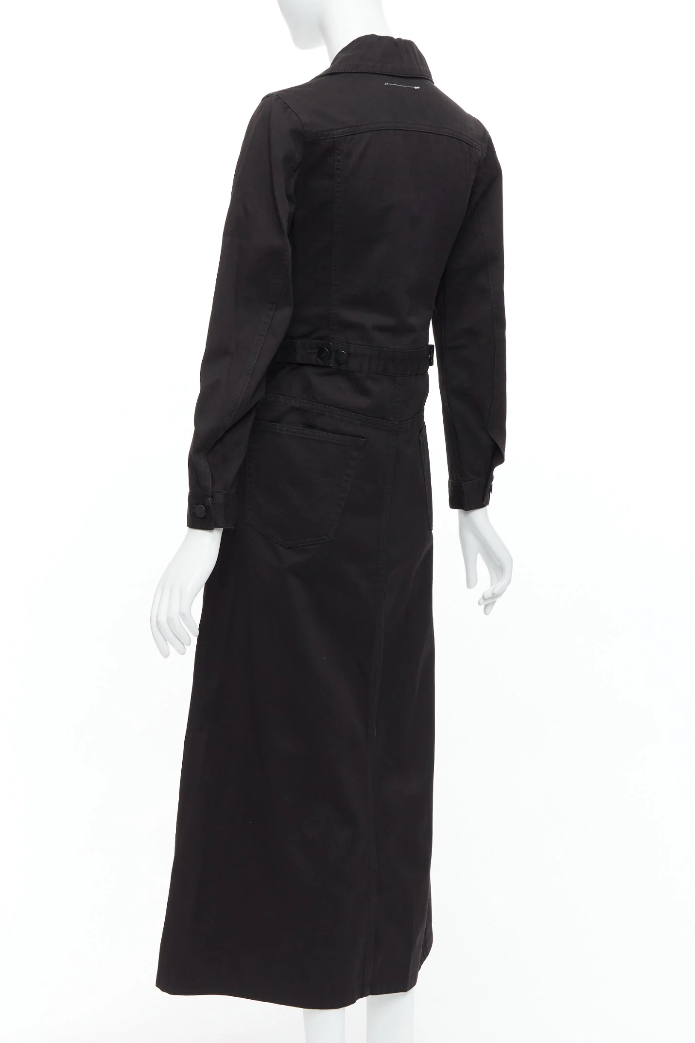 Women's Maison Margiela Line 6 Cotton Carpenter Midi Dress - Image 6