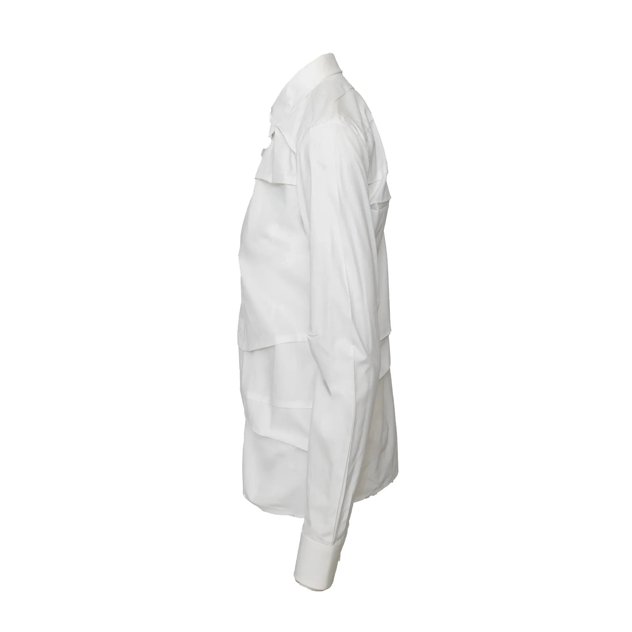 Women's Maison Margiela  Pleated Shirt - '10s - Image 2