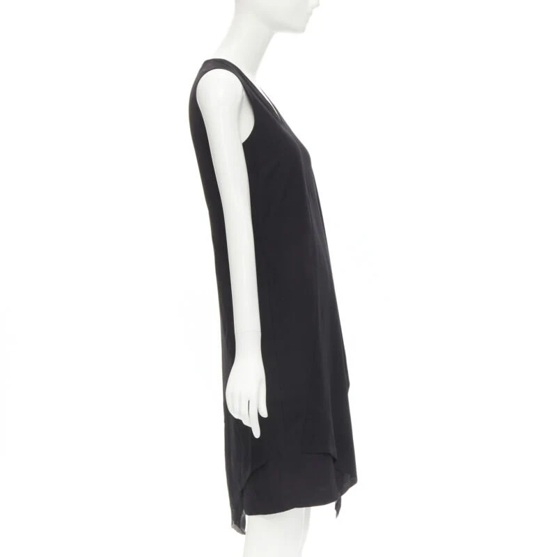 Women's Maison Margiela V-neck asymmetric bonded cape dress - Image 10