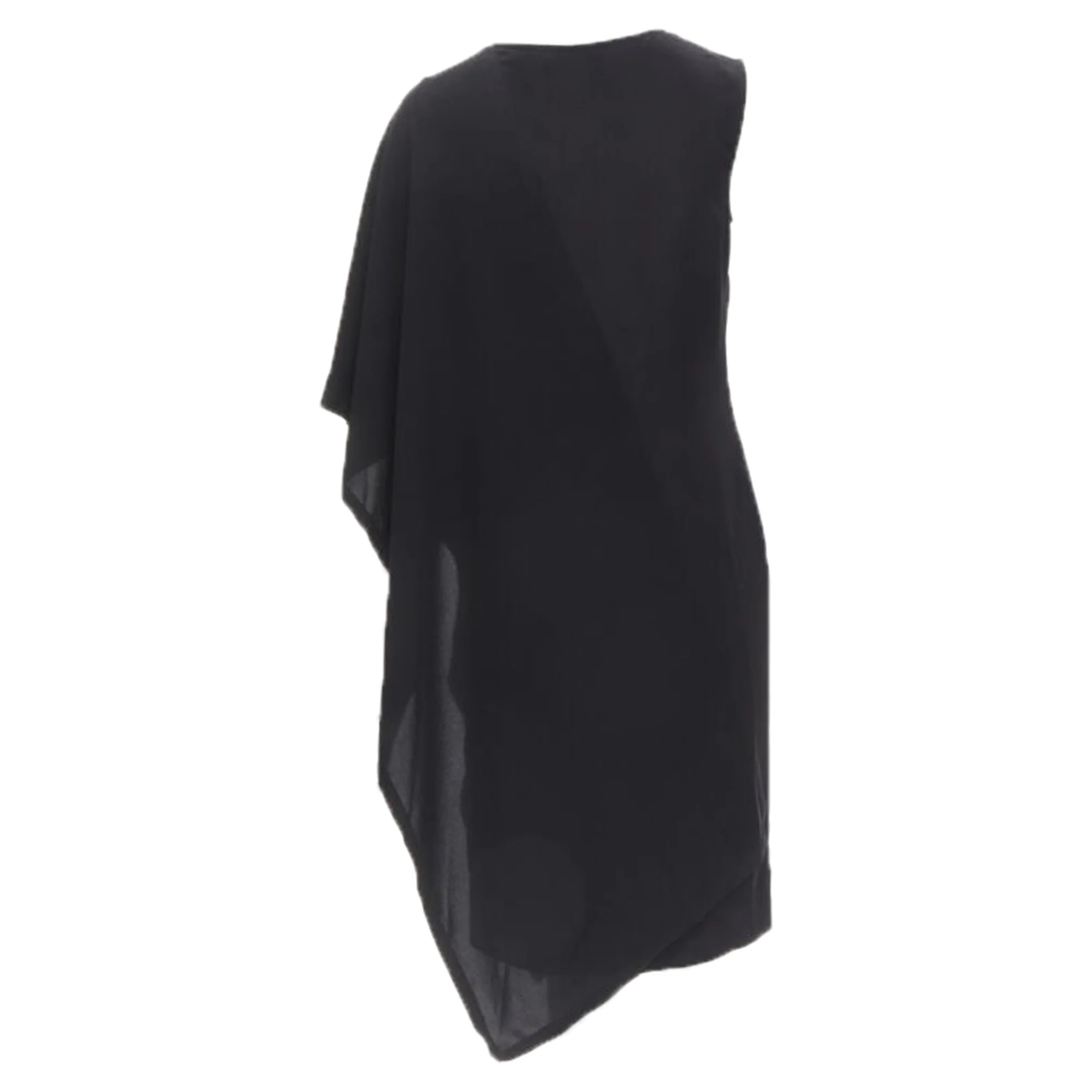 Women's Maison Margiela V-neck asymmetric bonded cape dress - Image 5