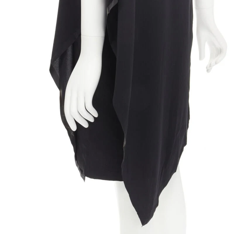 Women's Maison Margiela V-neck asymmetric bonded cape dress - Image 8