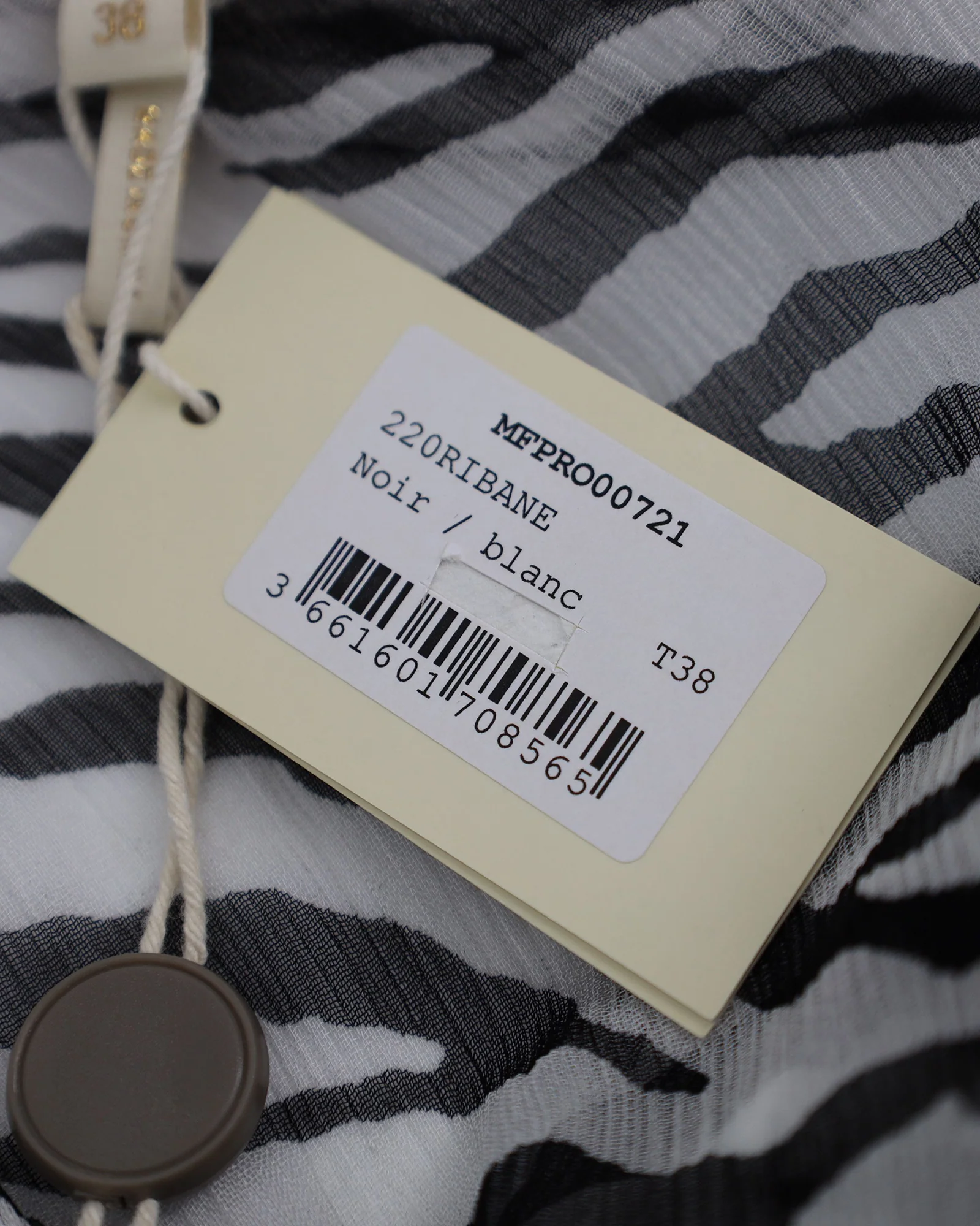 Women's Maje Ribane Zebra-Print Mini Dress in Animal Print Viscose - Image 5
