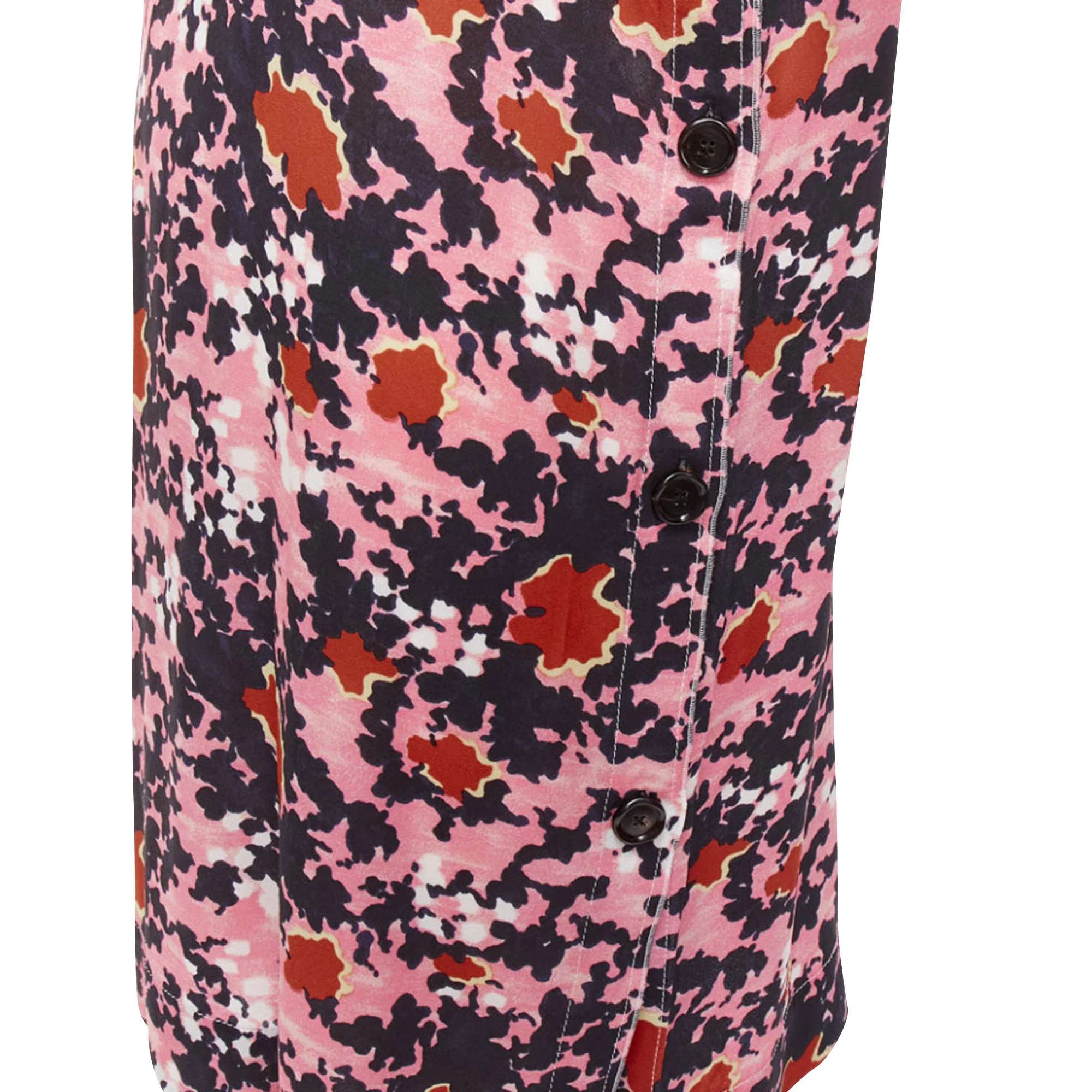 Women's Marni Abstract Splash Print Button Slit Side Dress - Image 2