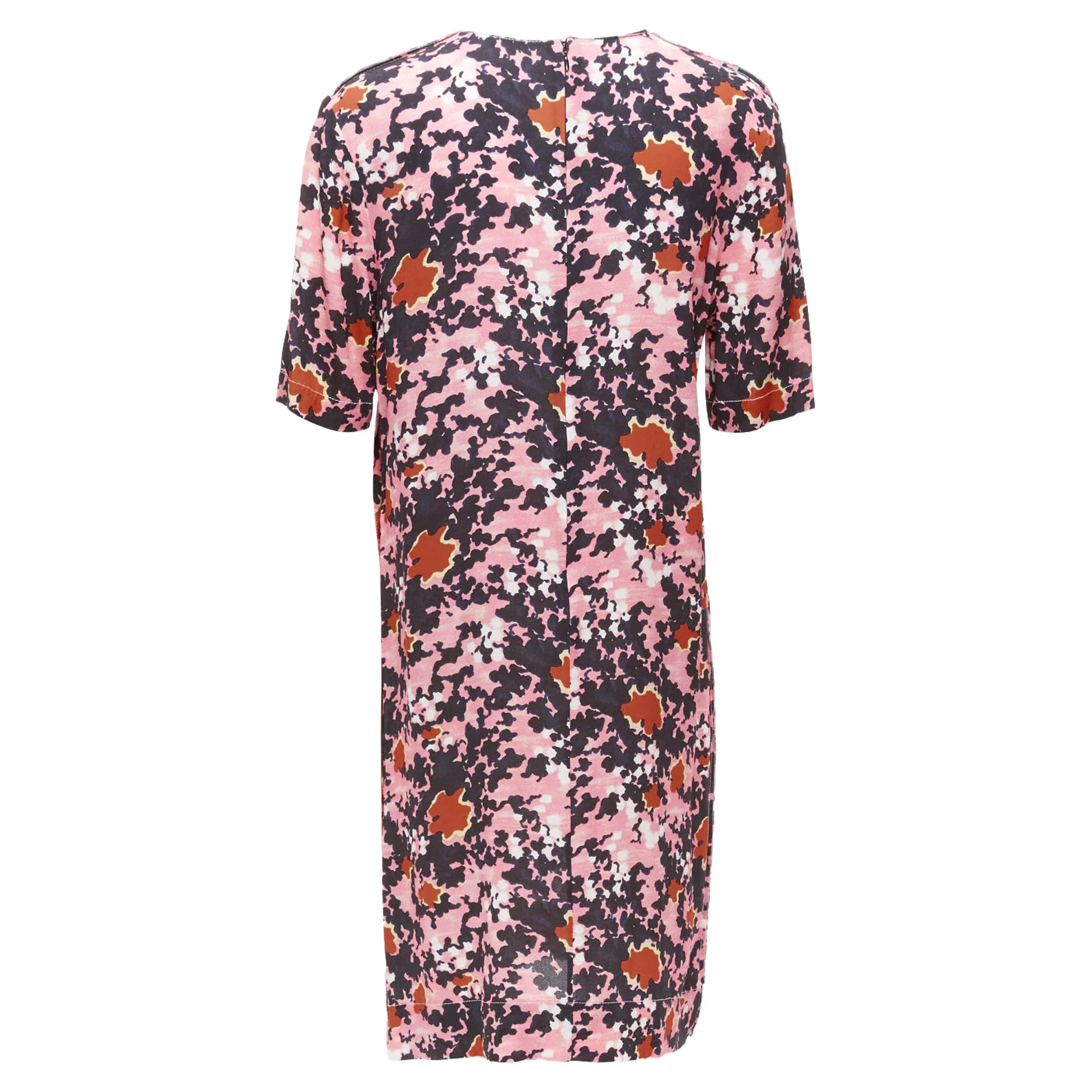 Women's Marni Abstract Splash Print Button Slit Side Dress - Image 5