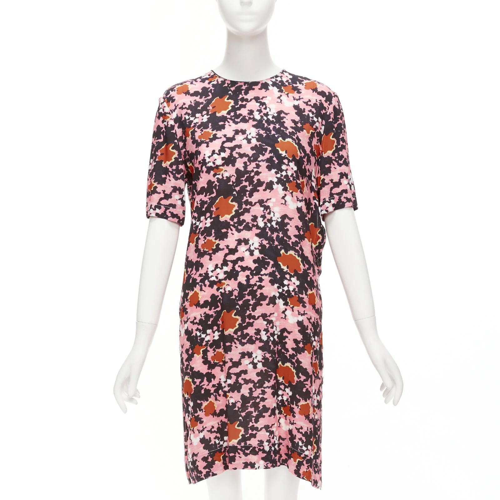Women's Marni Abstract Splash Print Button Slit Side Dress - Image 7