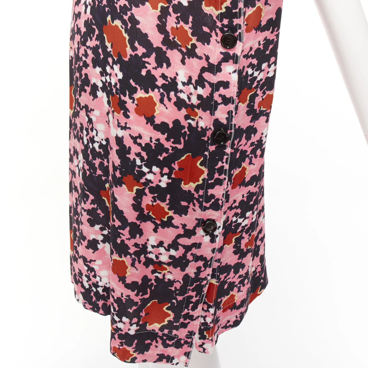 Women's Marni Abstract Splash Print Button Slit Side Dress - Image 8