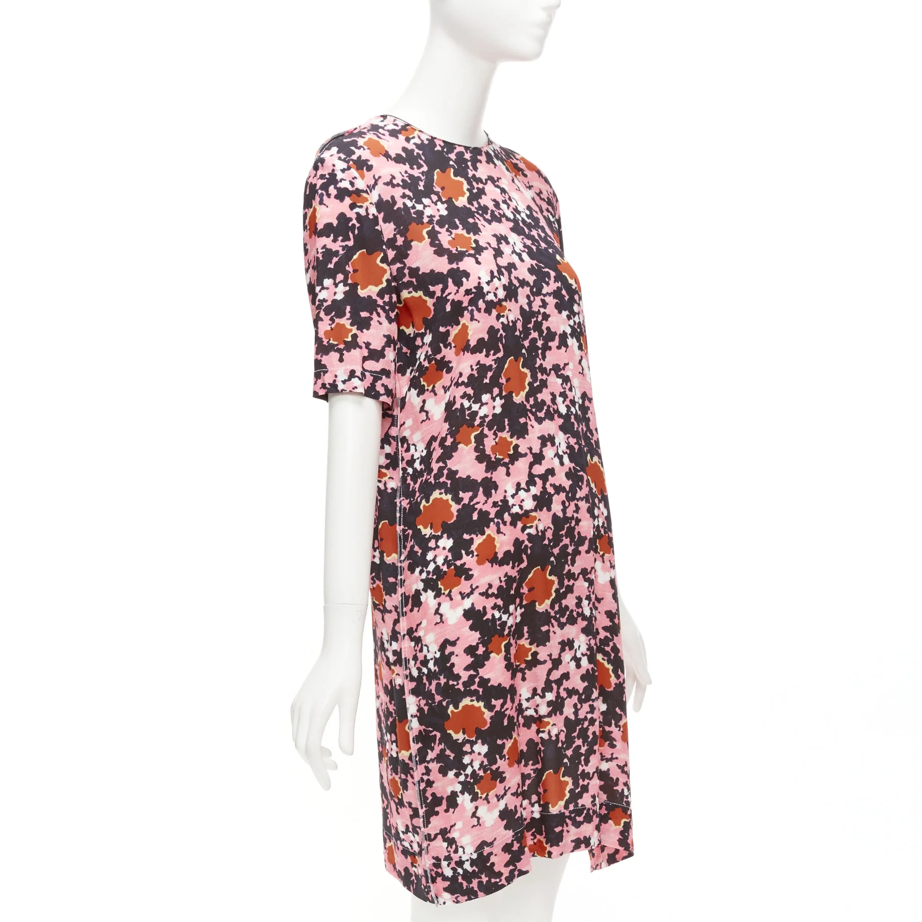 Women's Marni Abstract Splash Print Button Slit Side Dress - Image 9