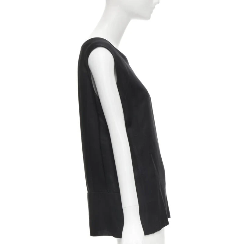 Women's Marni acetate panelled back hem sleeveless boxy top - Image 10