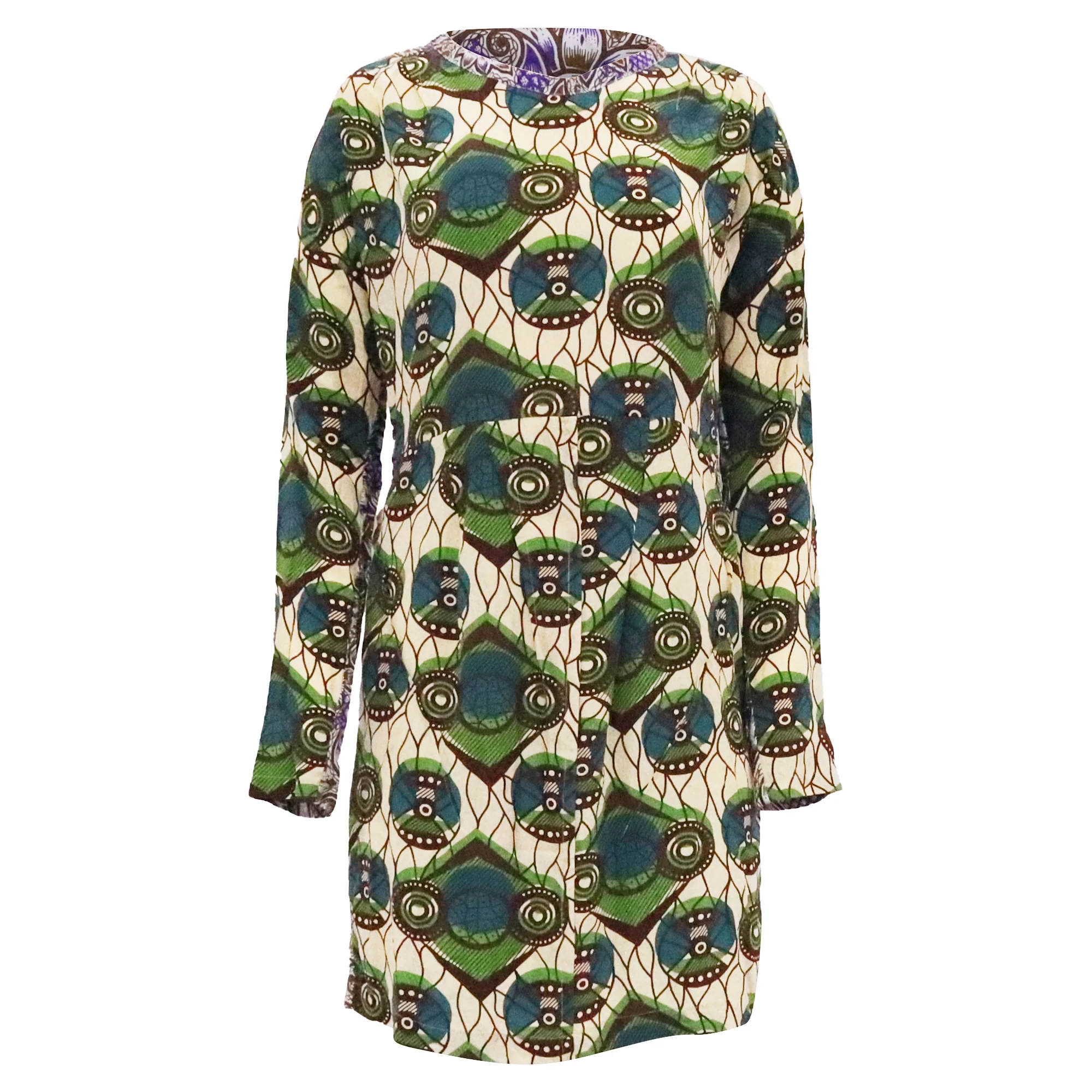 Women's Marni at H&M Batik Printed Dress in Multicolor Silk