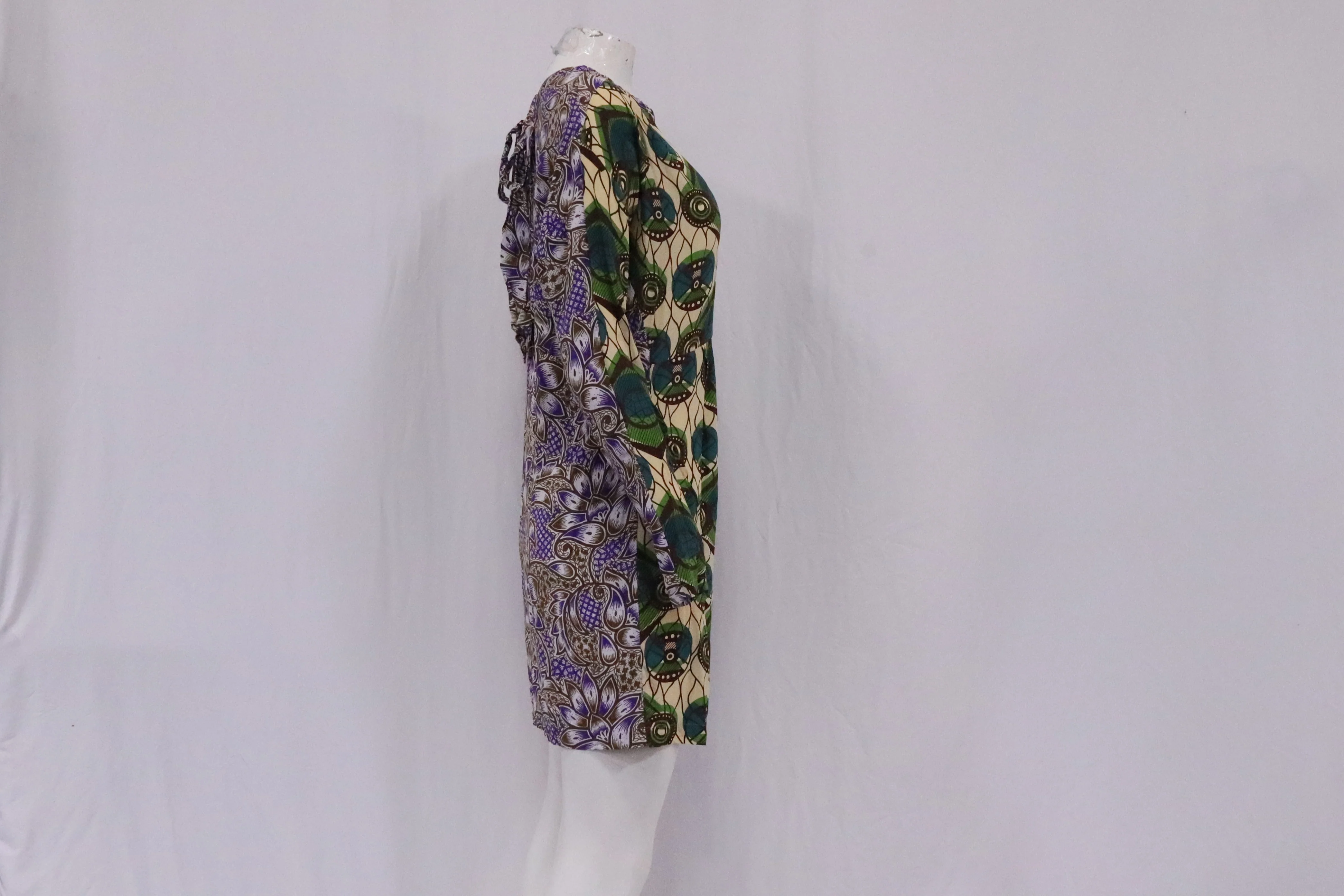 Women's Marni at H&M Batik Printed Dress in Multicolor Silk - Image 9