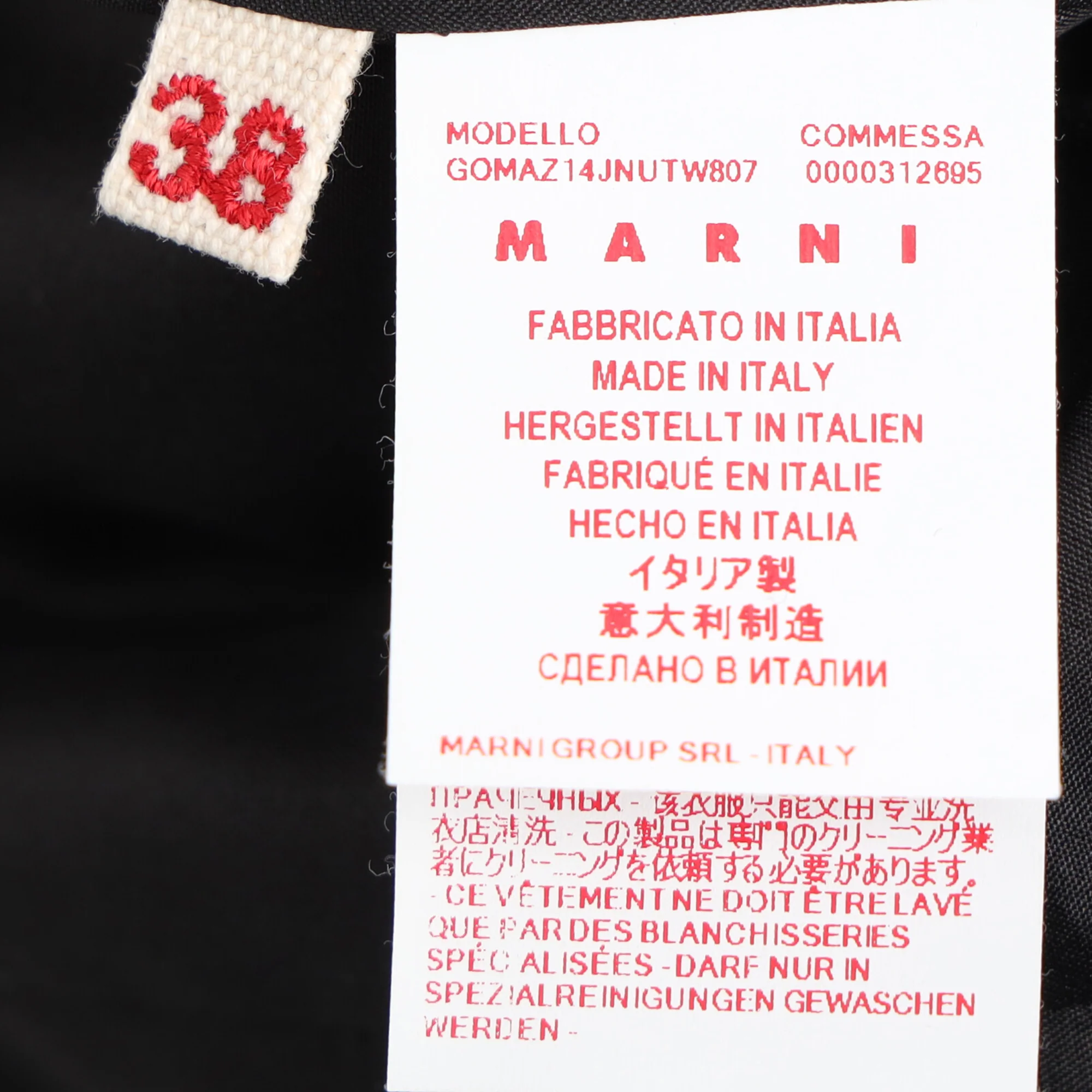 Women's Marni Check-Print Midi Pencil Skirt in Red and Black Wool - Image 4