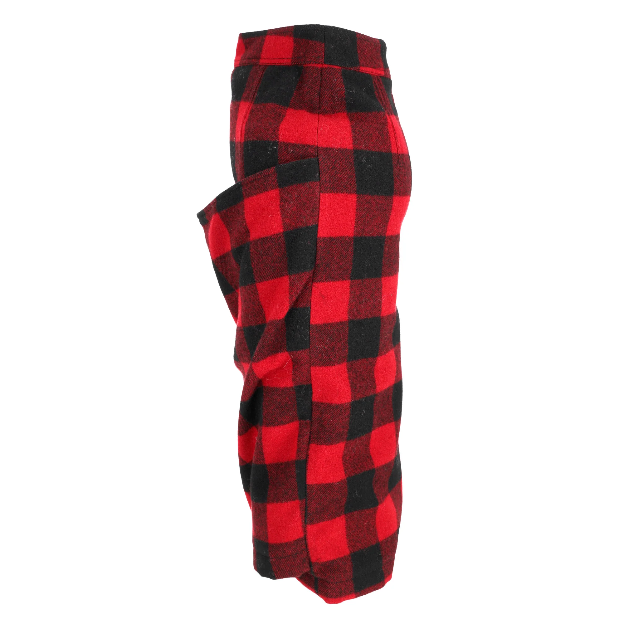 Women's Marni Check-Print Midi Pencil Skirt in Red and Black Wool - Image 9