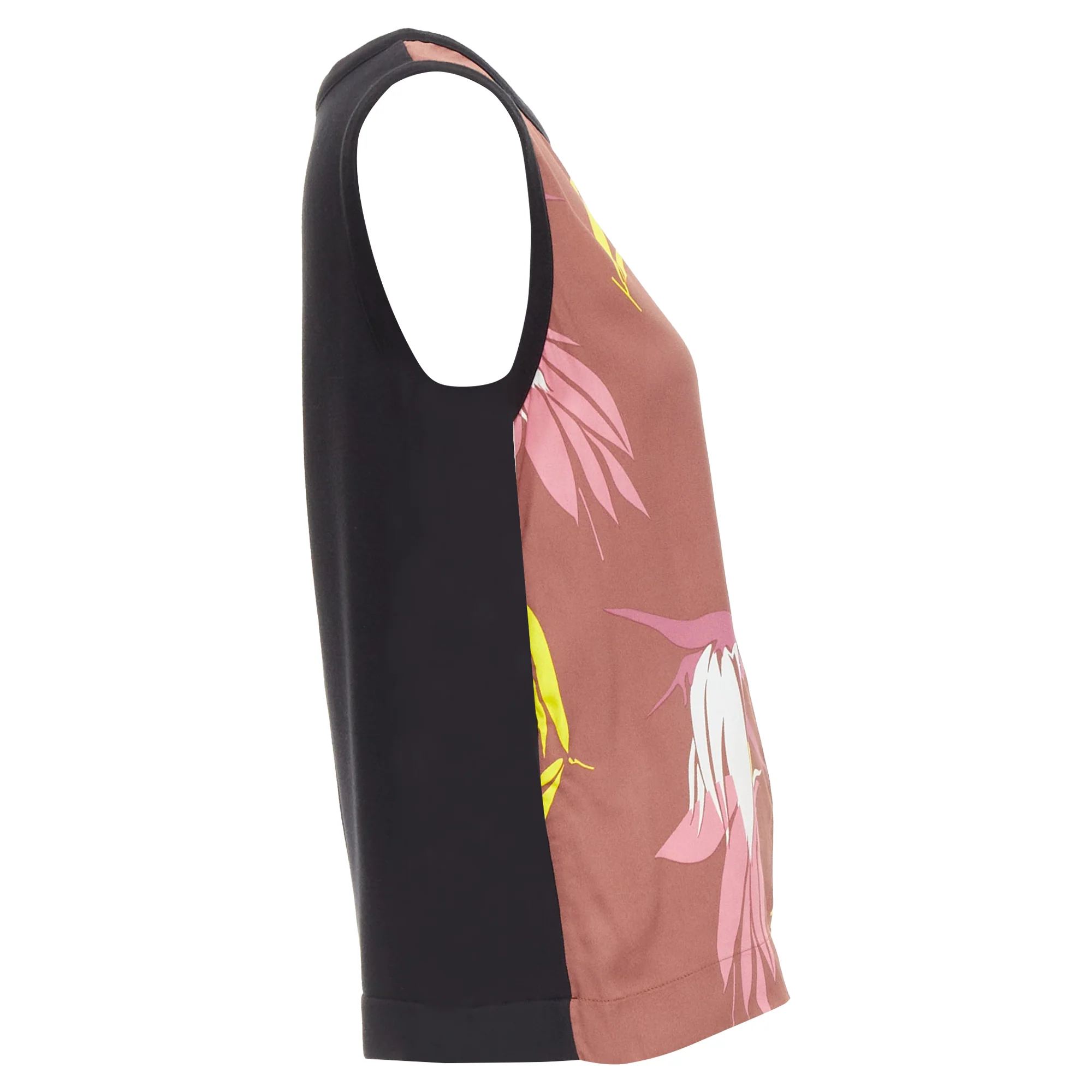 Women's Marni cotton blend tropical floral print tank top - Image 4